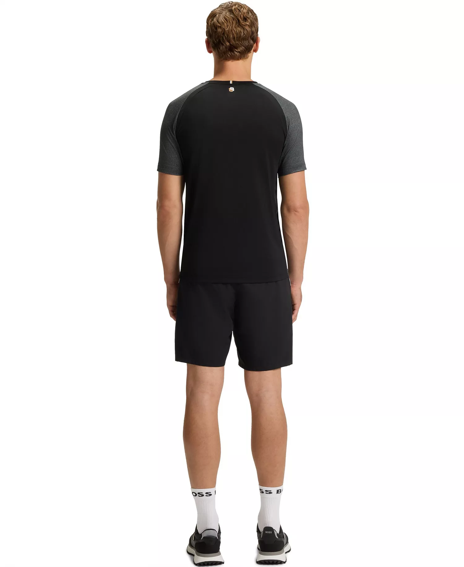 Men's Mesh Jersey Slim-Fit T-Shirt - Black - 2XL