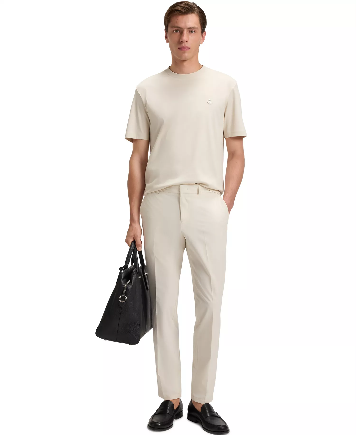 Men's Water-Repellent Stretch Slim-Fit Pants - Open White - 34R