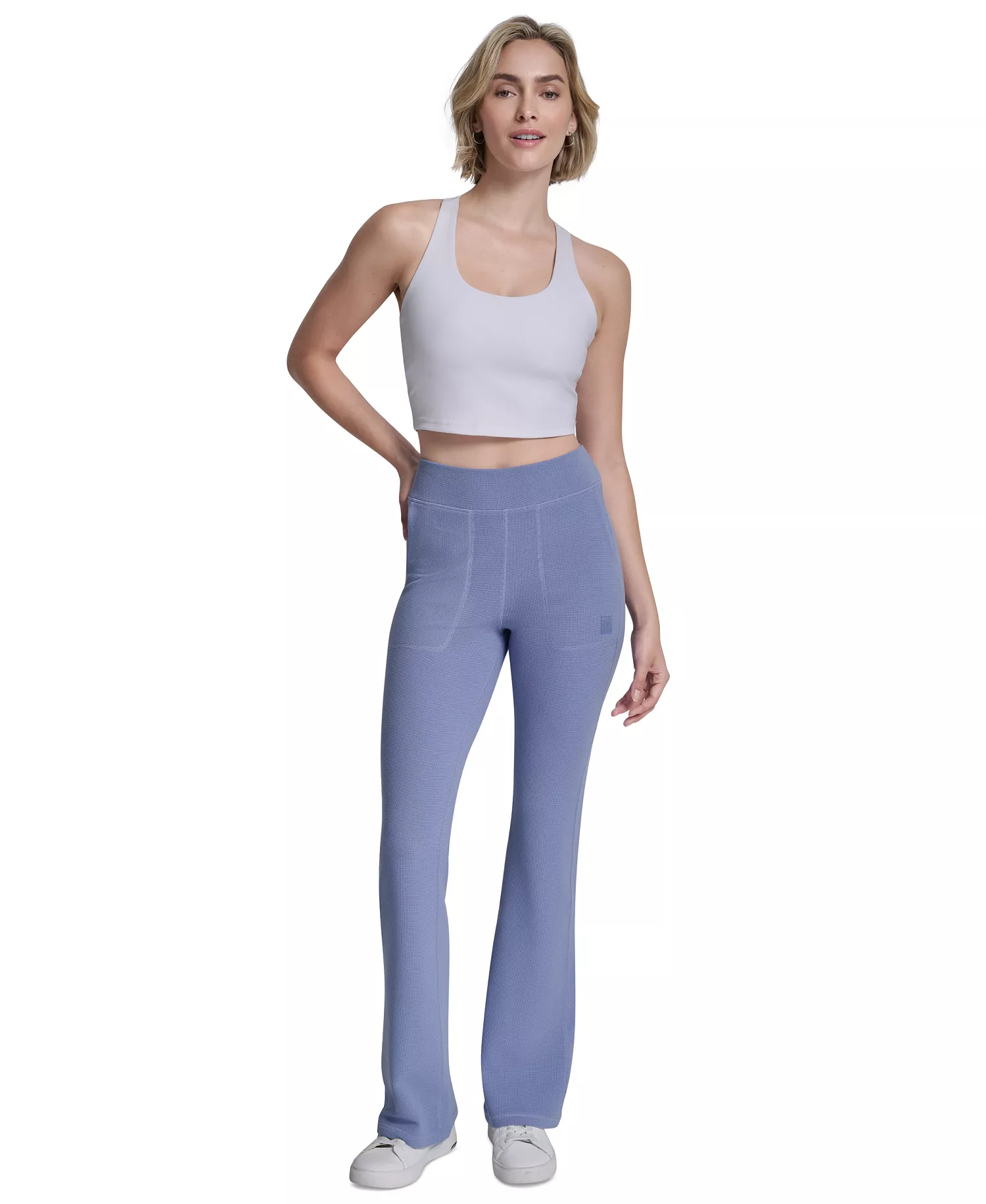 Women's Transcend Thermal Flare Pants - Bluestone - L