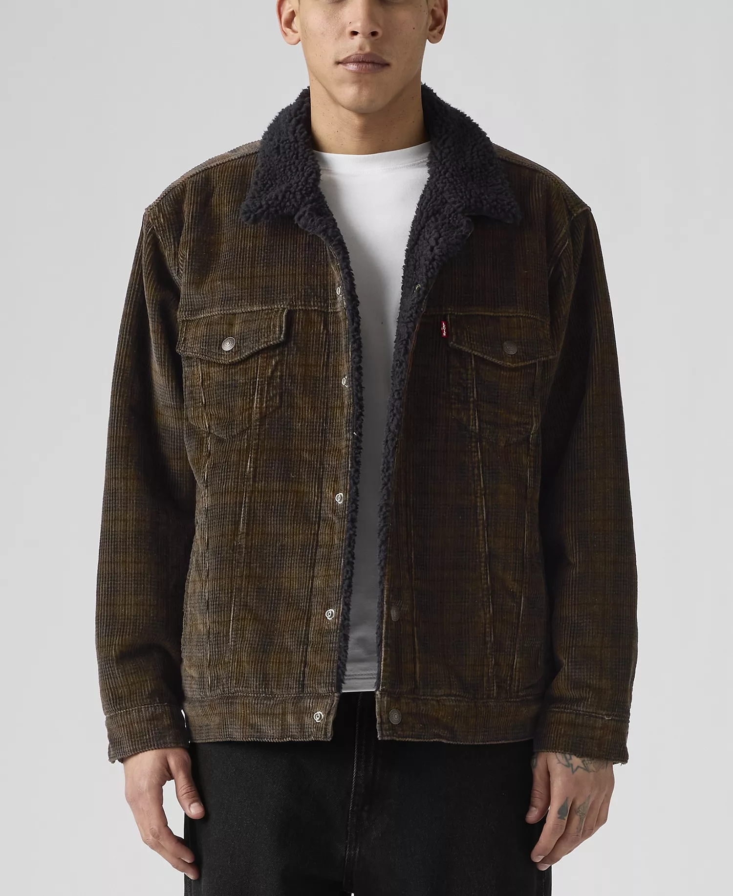 Men's Loose-Fit Long-Sleeve Trucker Jacket - Ennis Plaid - 2XL