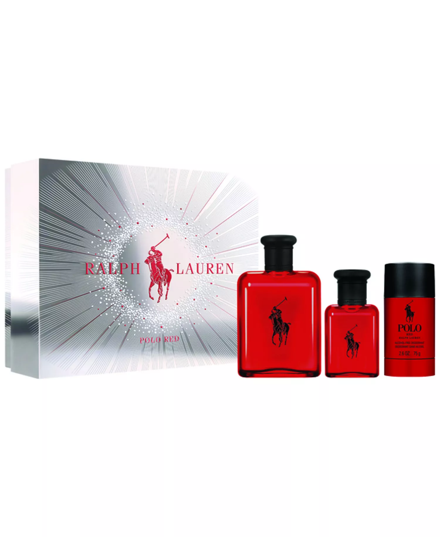 Polo Red 3 pc. Eau de Toilette Cologne and Deodorant Gift Set - No Color - No Size