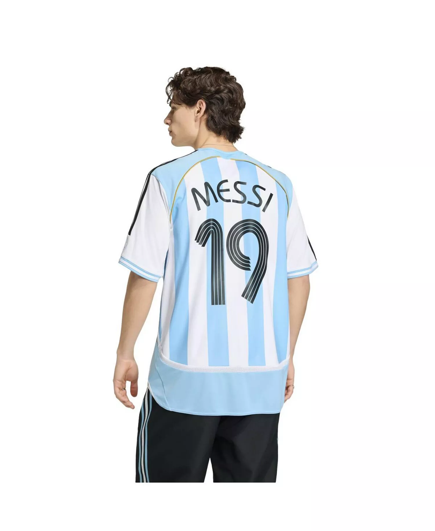 Men's Lionel Messi White Argentina National Team 2006 Bringback Home Jersey - Navy - 2XL