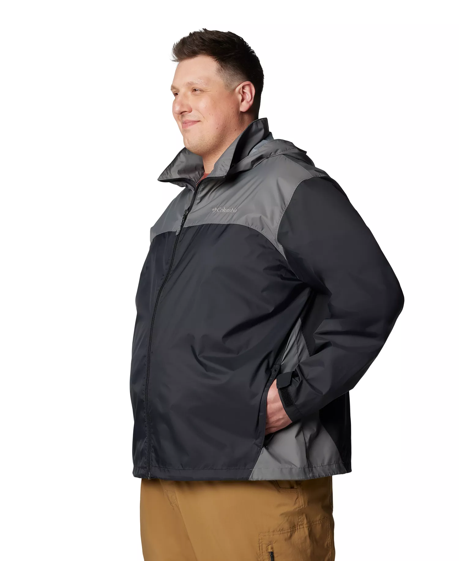 Men's Big & Tall Glennaker Lake II Rain Jacket - Black - 2X
