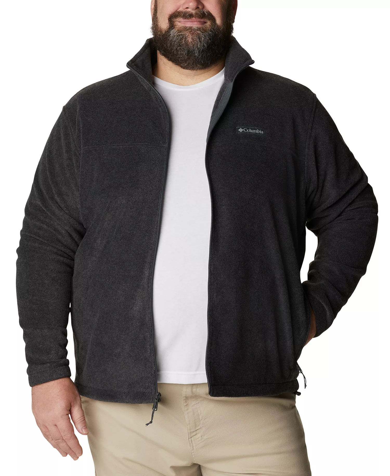 Men's Big & Tall Steens Mountain Fleece Jacket - Black - 1XB