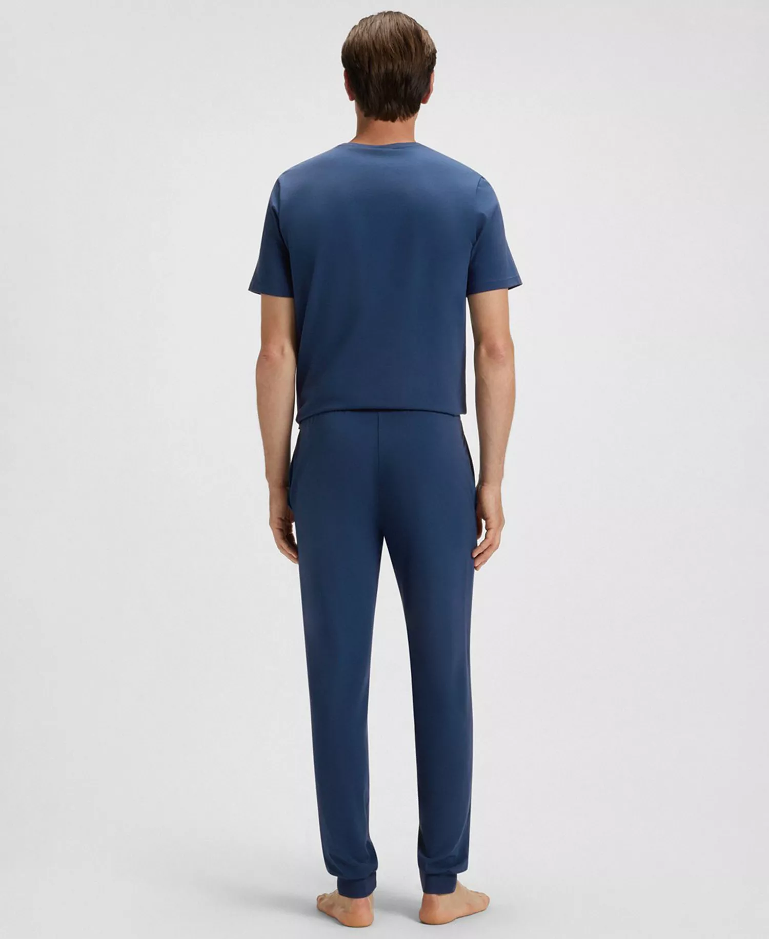 Men's Mix and Match Drawstring Waistband Jogger Pants - Blue - L
