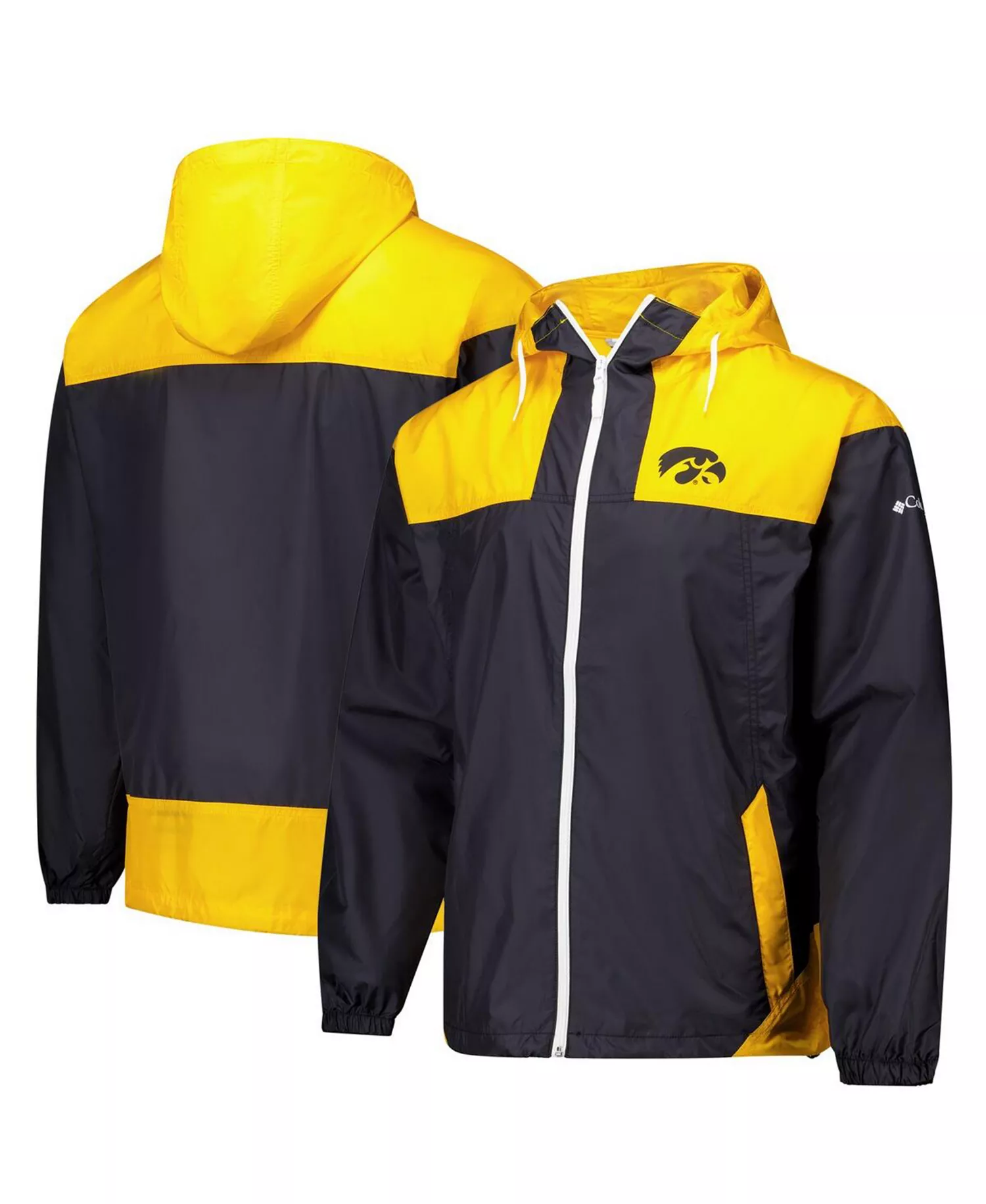 Men's Black Iowa Hawkeyes Flash Challenger II Omni-Shade Full-Zip Windbreaker Jacket - Black - L
