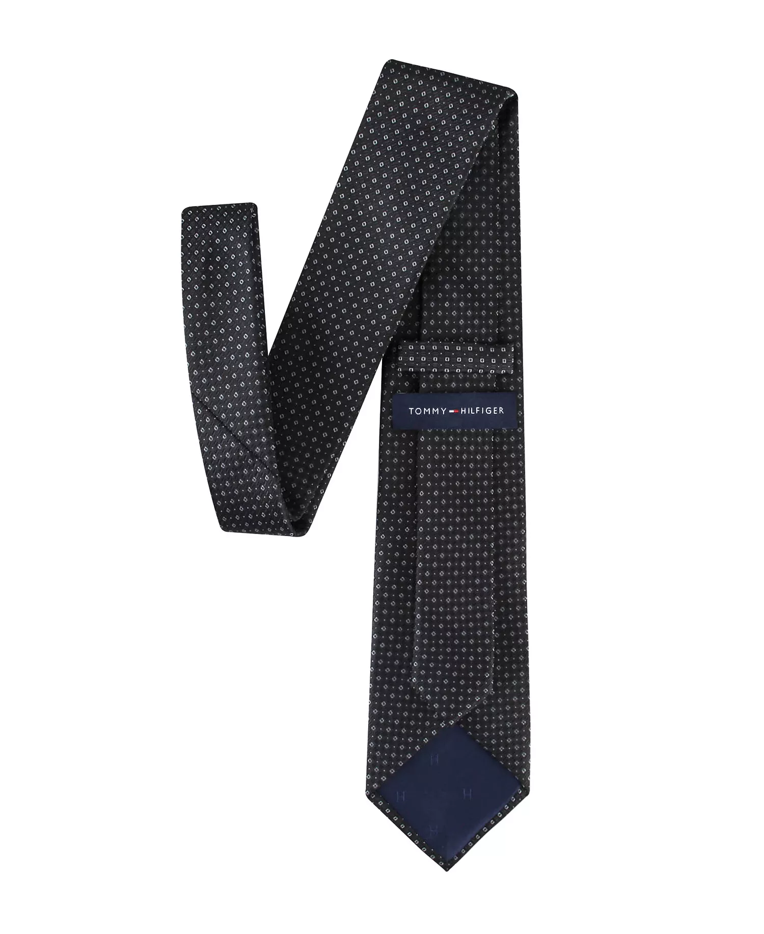 Men's Peyton Neat Pattern Tie - Black - ONE SIZE