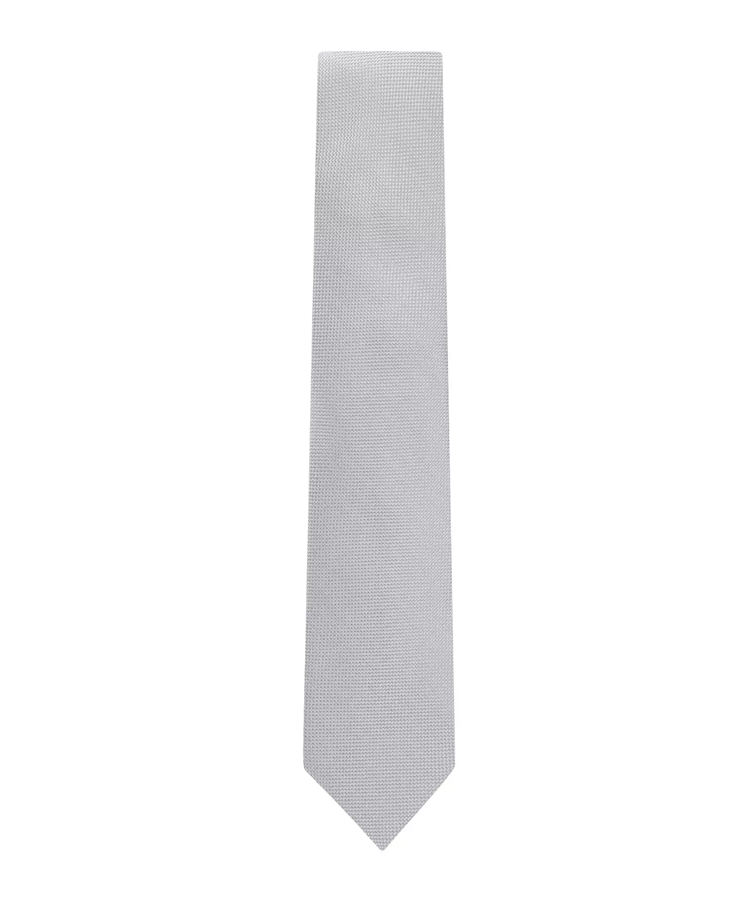 Men's Georgia Solid Pattern Tie - Silver - ONE SIZE