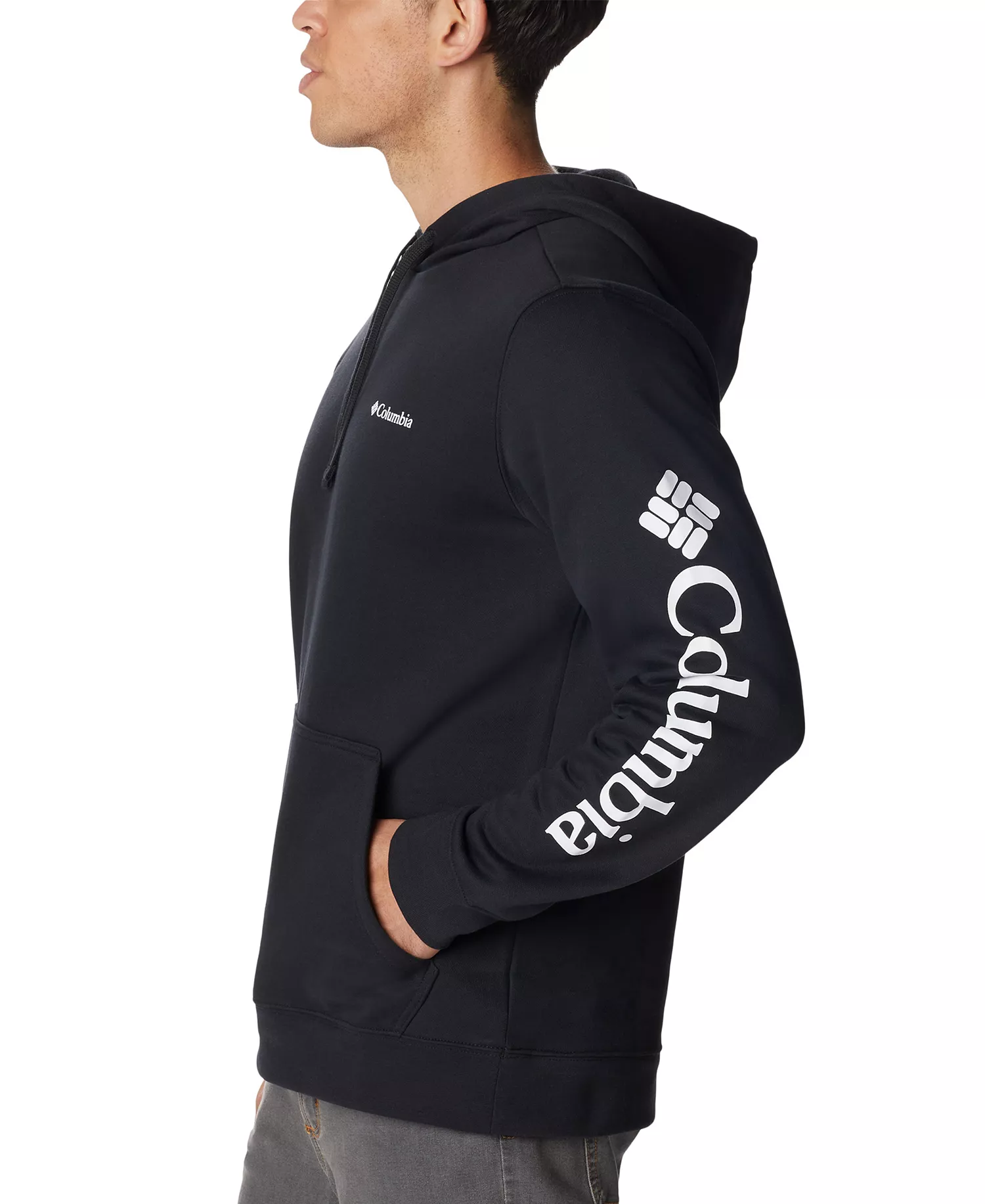 Men's Logo Trek Hoodie - Black - S