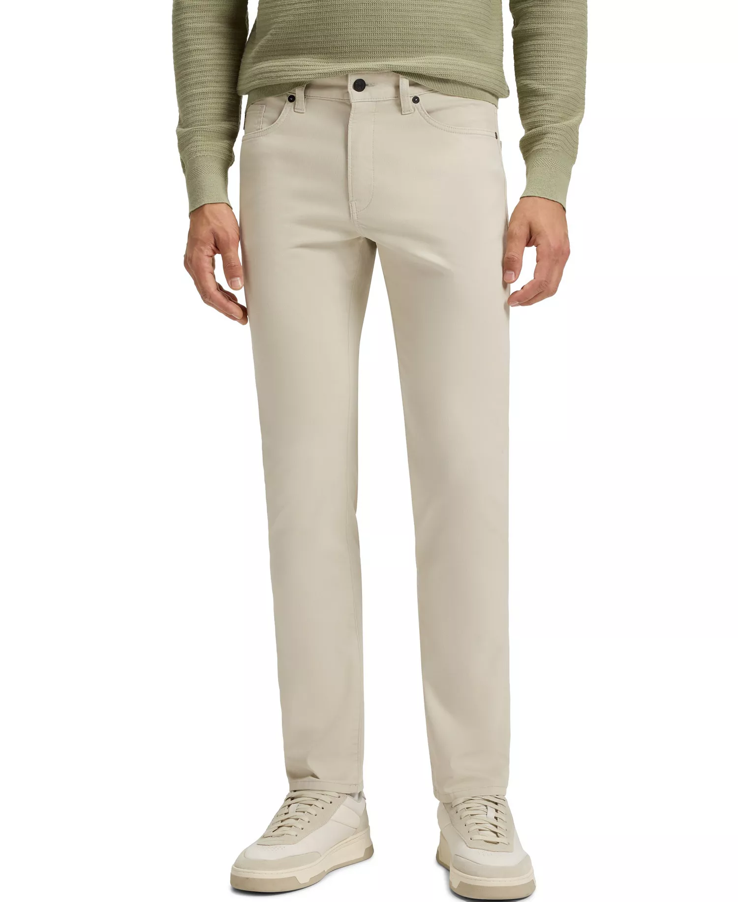Men's Stretch-Cotton Moleskin Slim-Fit Pants - Open Beige - 30x34