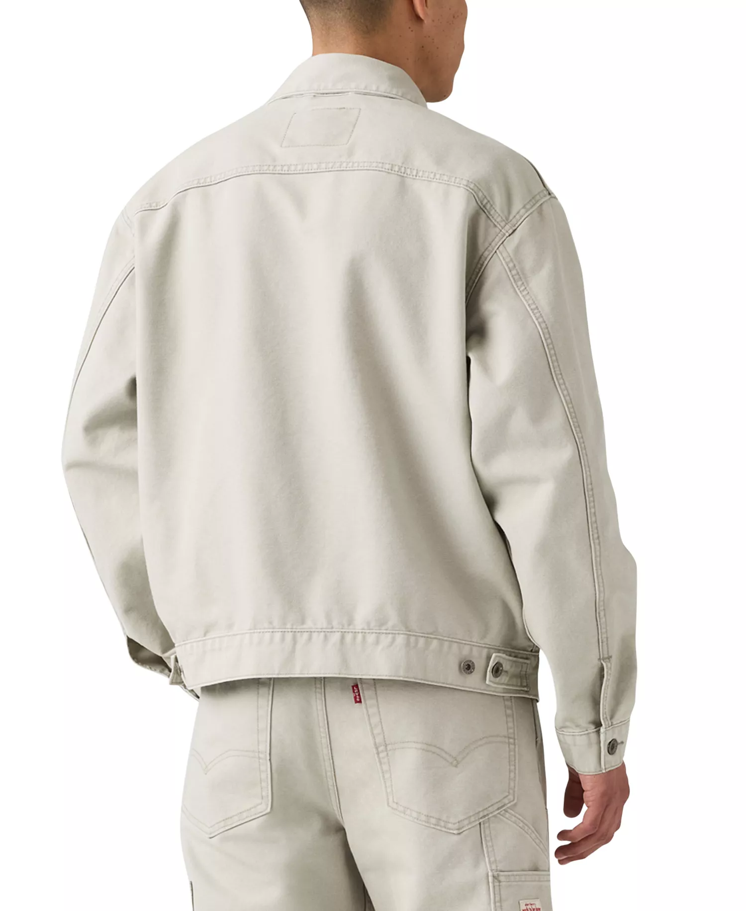 Men's Relaxed Fit Sunrise Trucker Jacket - Clay London Fog - 2XL