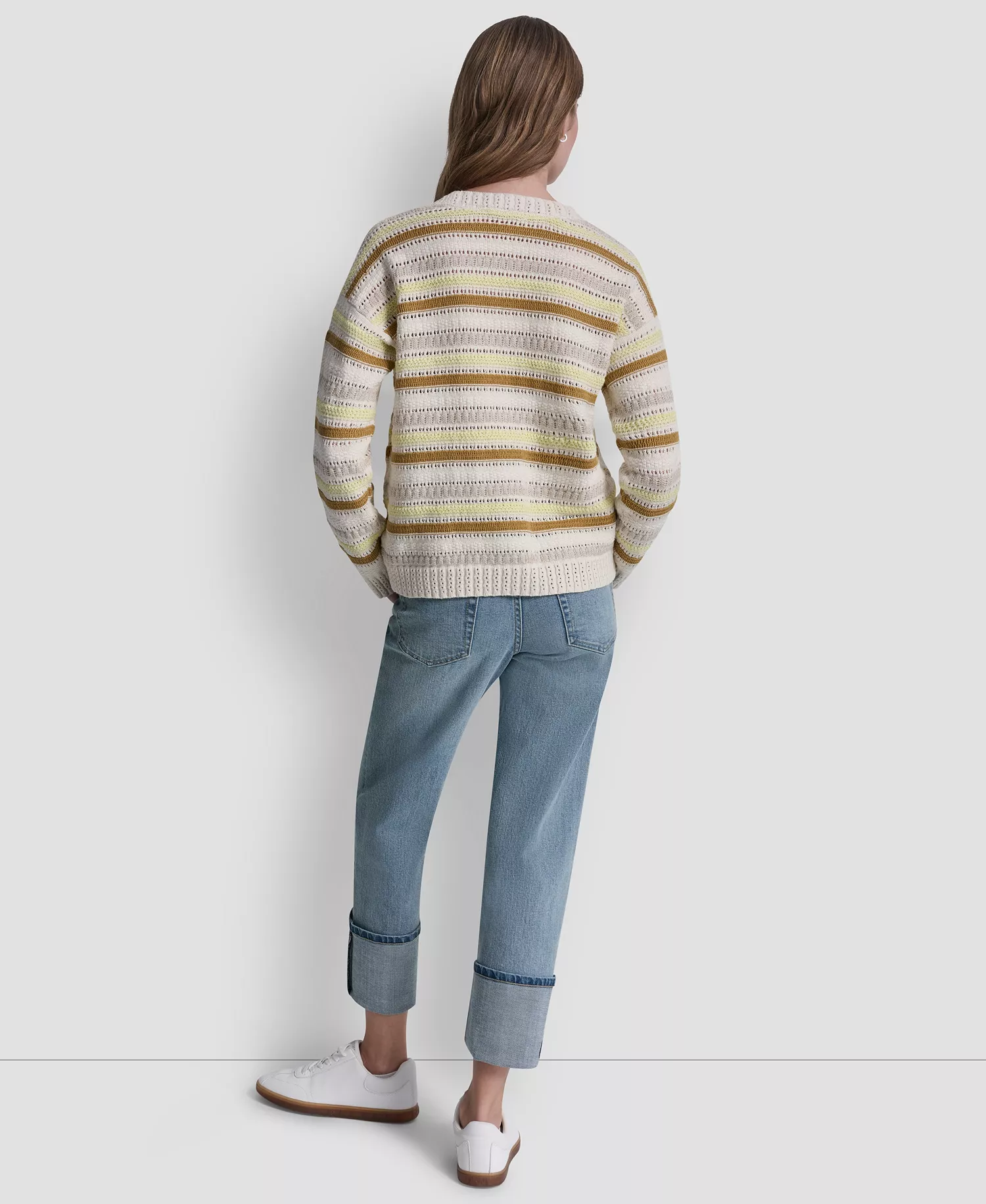 Women's Long-Sleeve Crew Neck Sweater - Oxide Combo - L