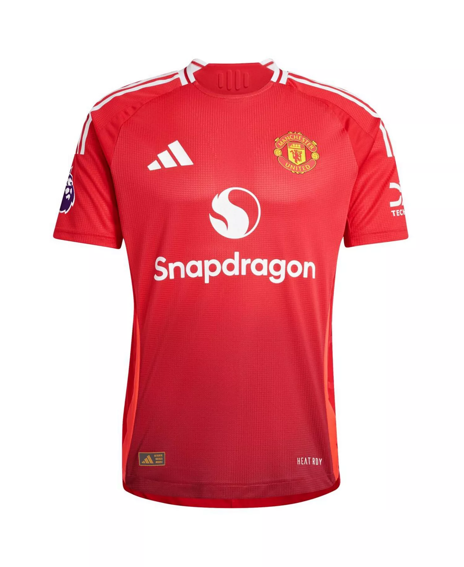 Men's Red Manchester United 2024/25 Home Authentic Patch Jersey - Red - 2XL