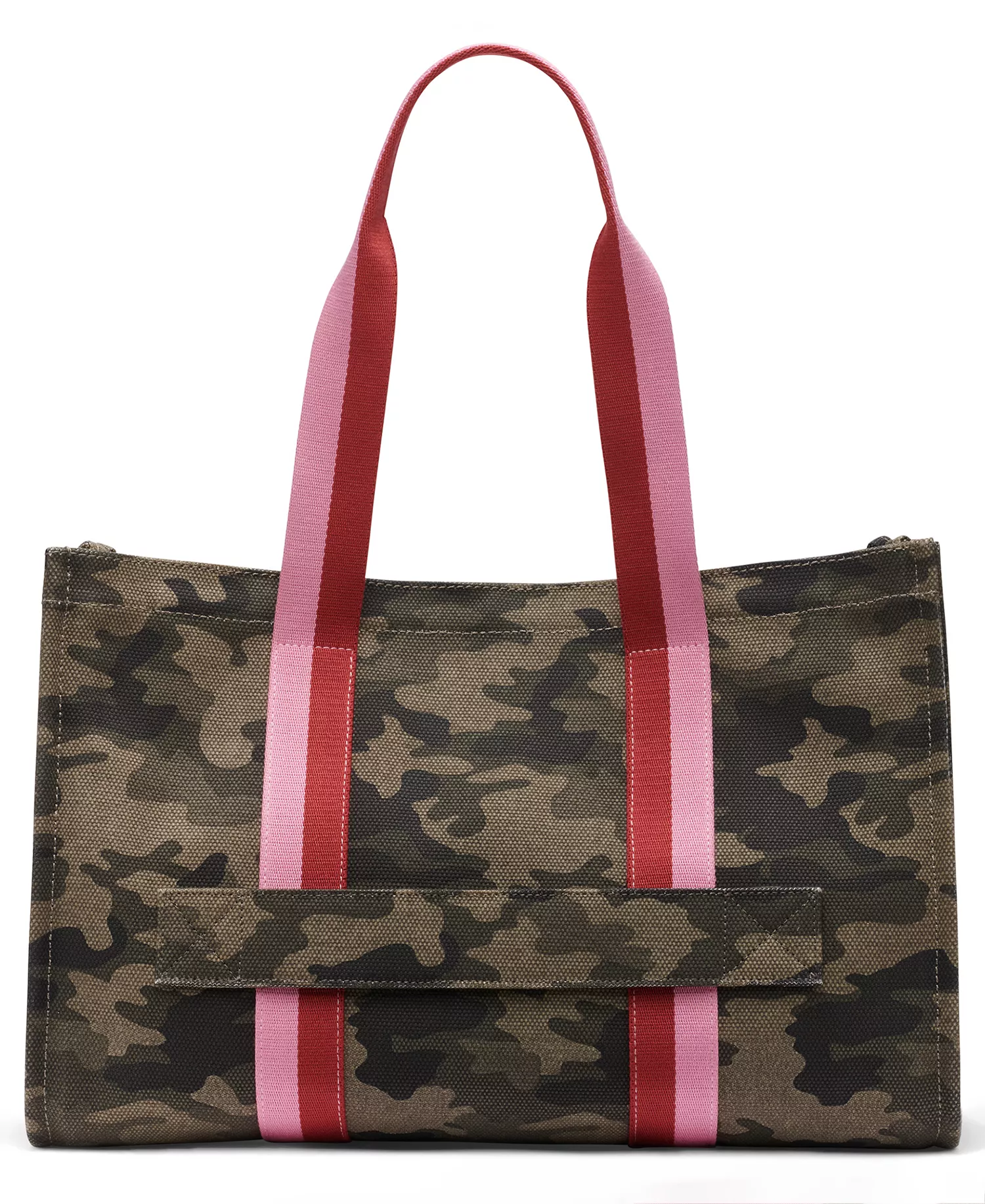Nessa Extra-Large Tote Bag - Camouflage/ Pink/ Red - No Size