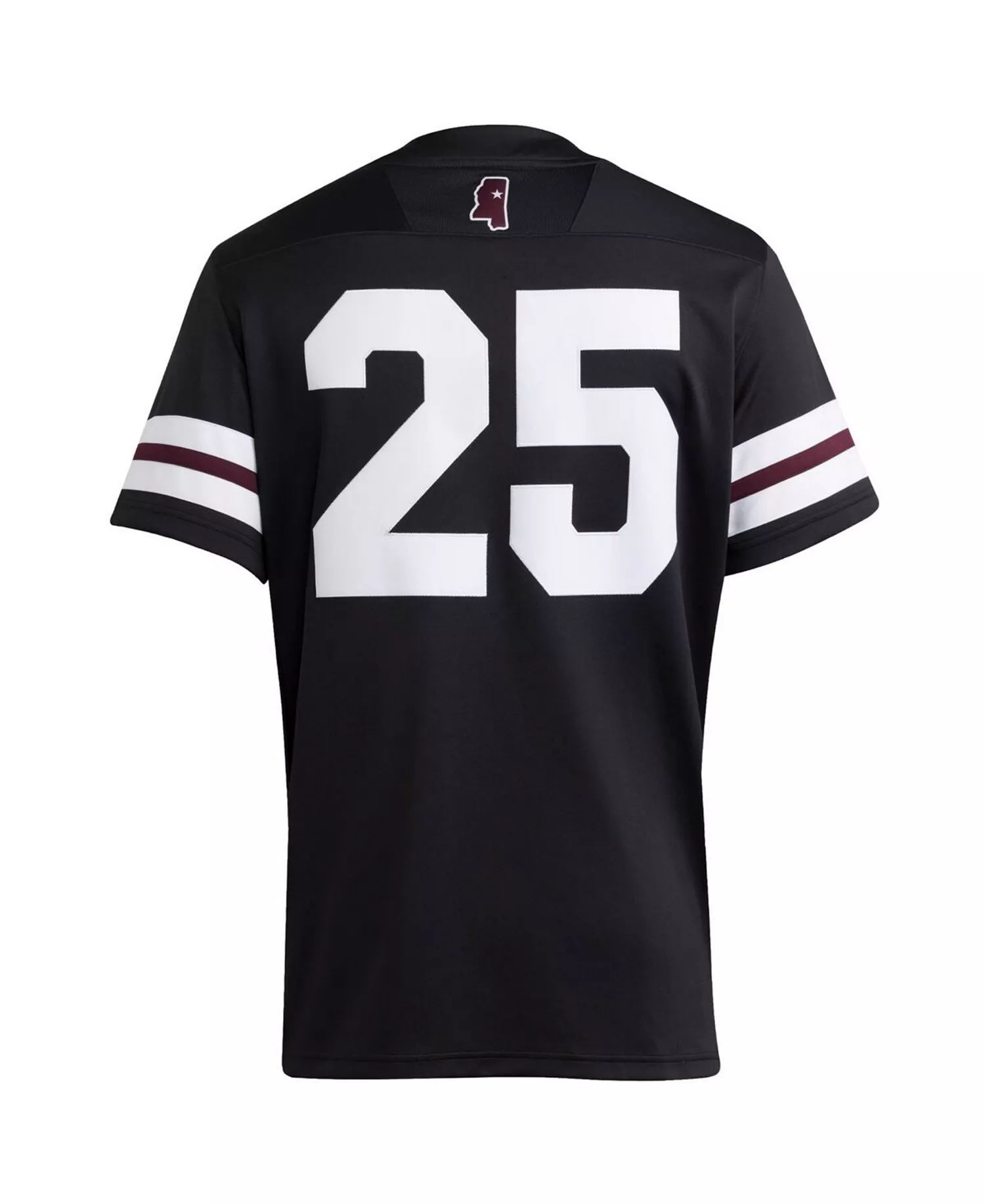 Men's 25 Black Mississippi State Bulldogs Premier Strategy Jersey - Black - 2XL