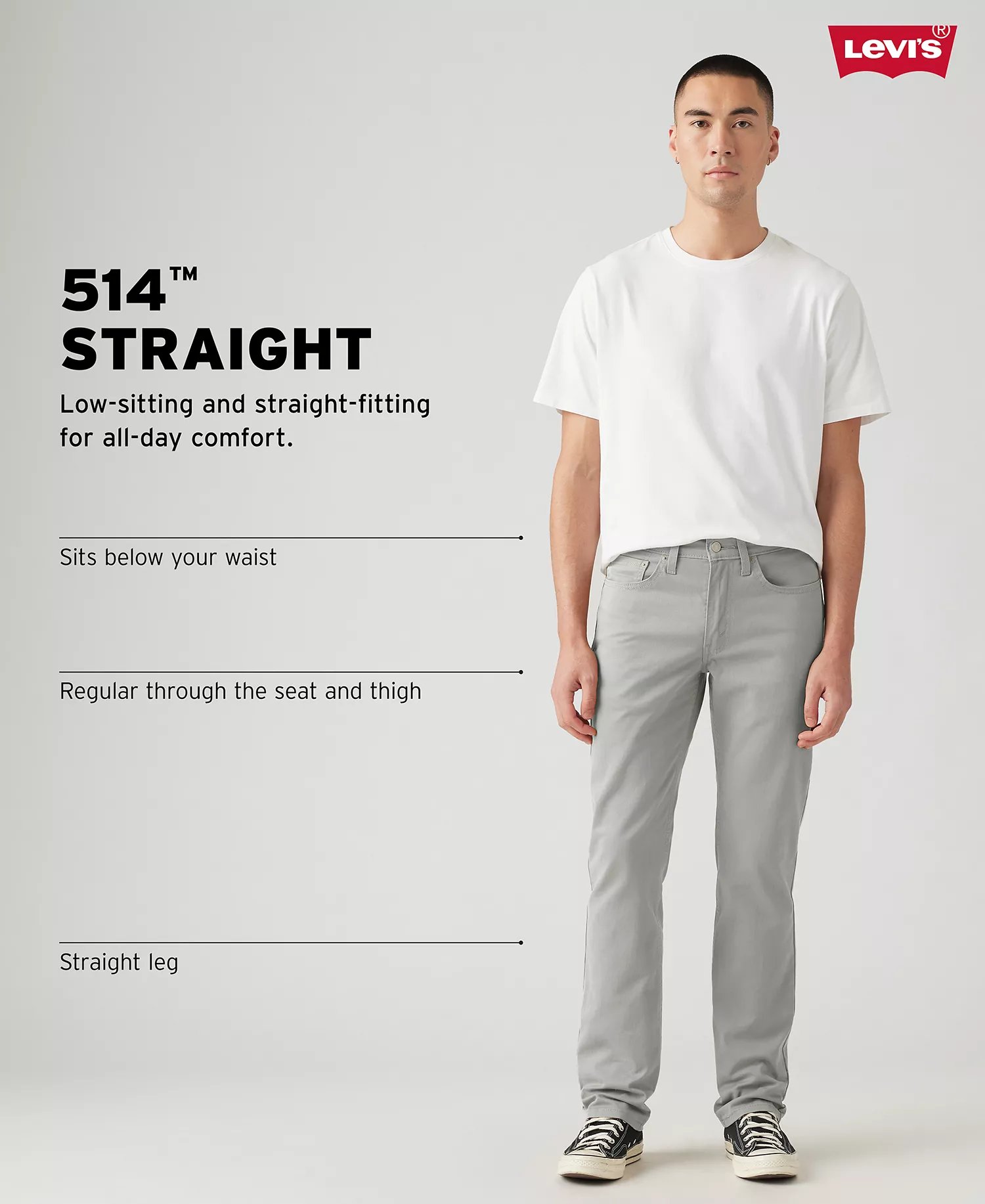 Men's 514 Straight-Fit Soft Twill Jeans - British Khaki - 29 - 30