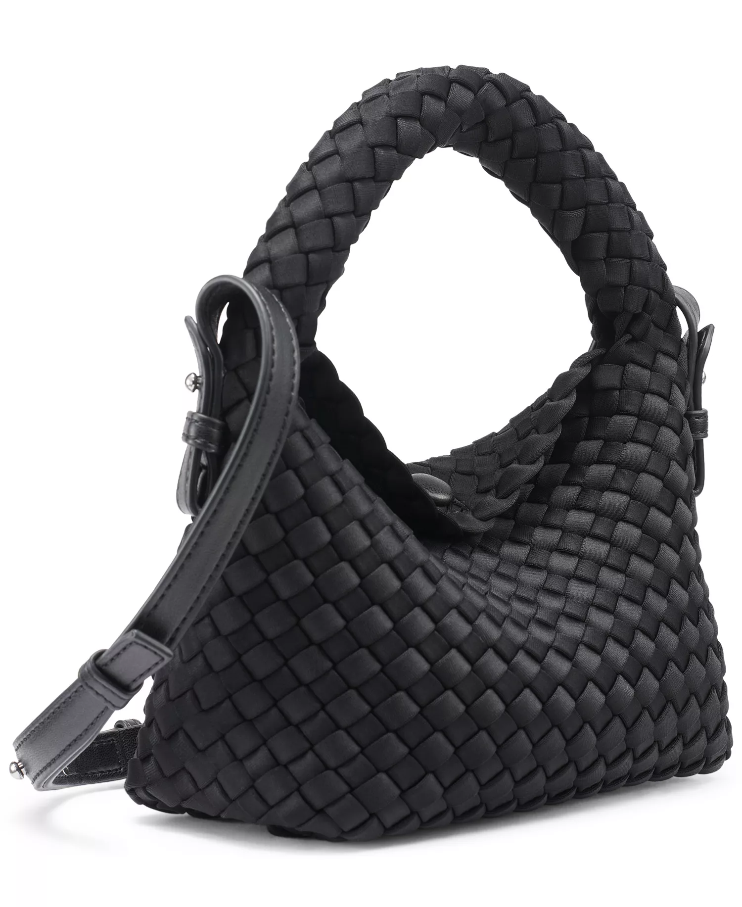 Giselle Magnet Closure Crossbody Bag - Black/silver - No Size