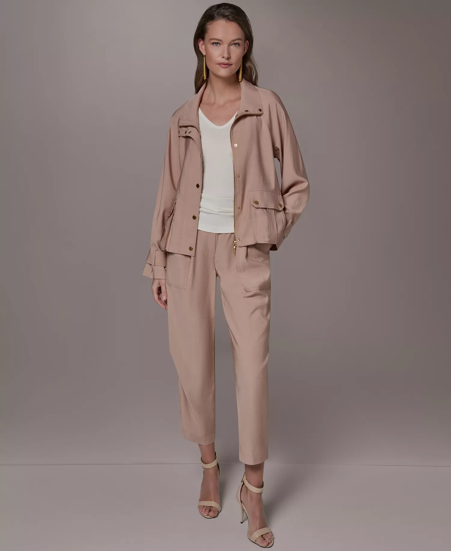 Women's Collared Neck Jacket - Umbria - L