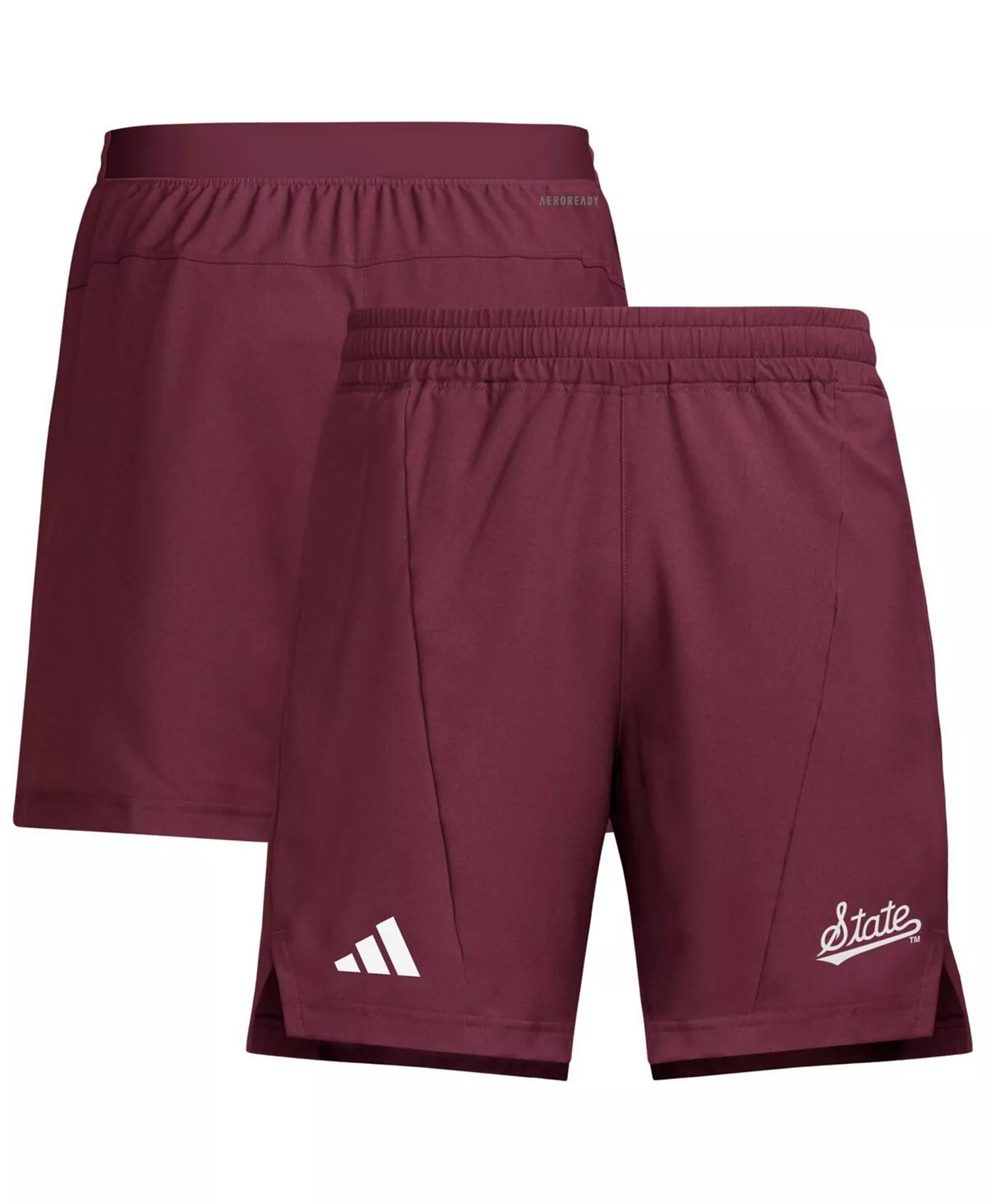 Men's Maroon Mississippi State Bulldogs Program Woven Training Shorts - Maroon - L