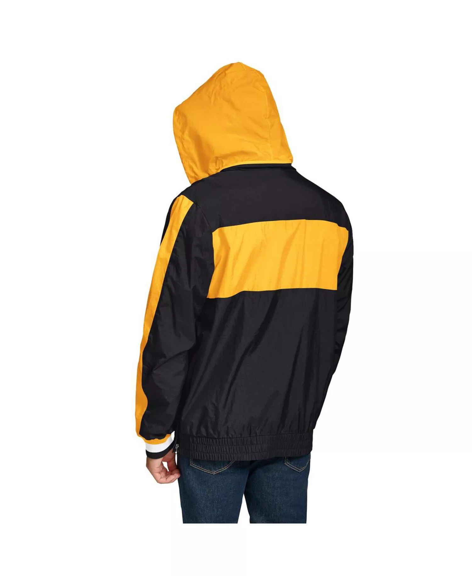Men's Black Pittsburgh Steelers Gael Lightweight Half-Zip Hoodie - Black - L