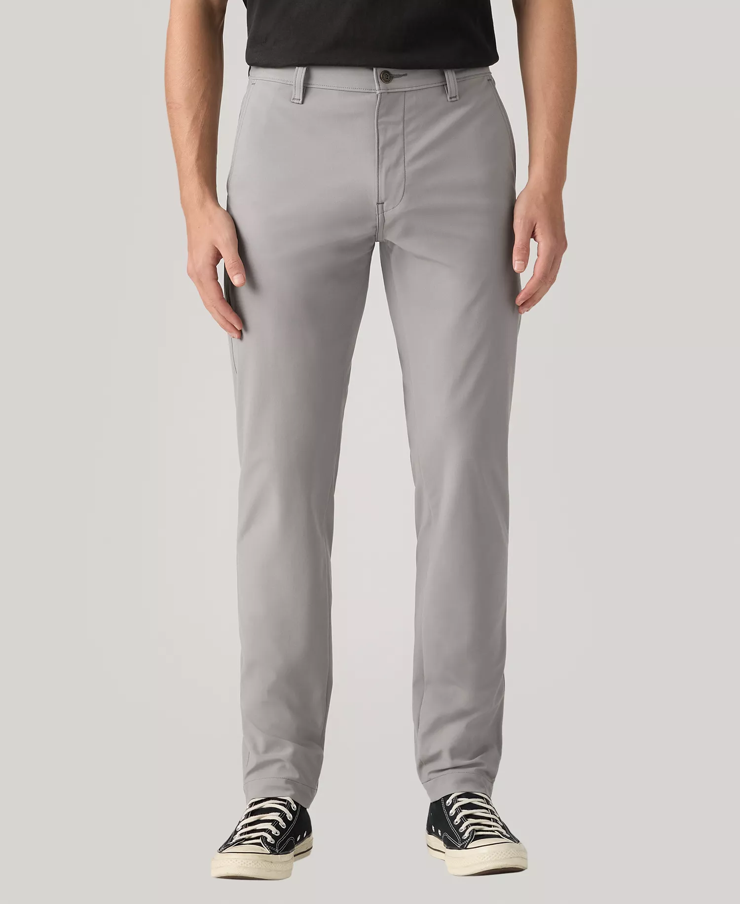 Men's Standard Tapered Style Flex-Tech Chino Pants - Gray - 29x30