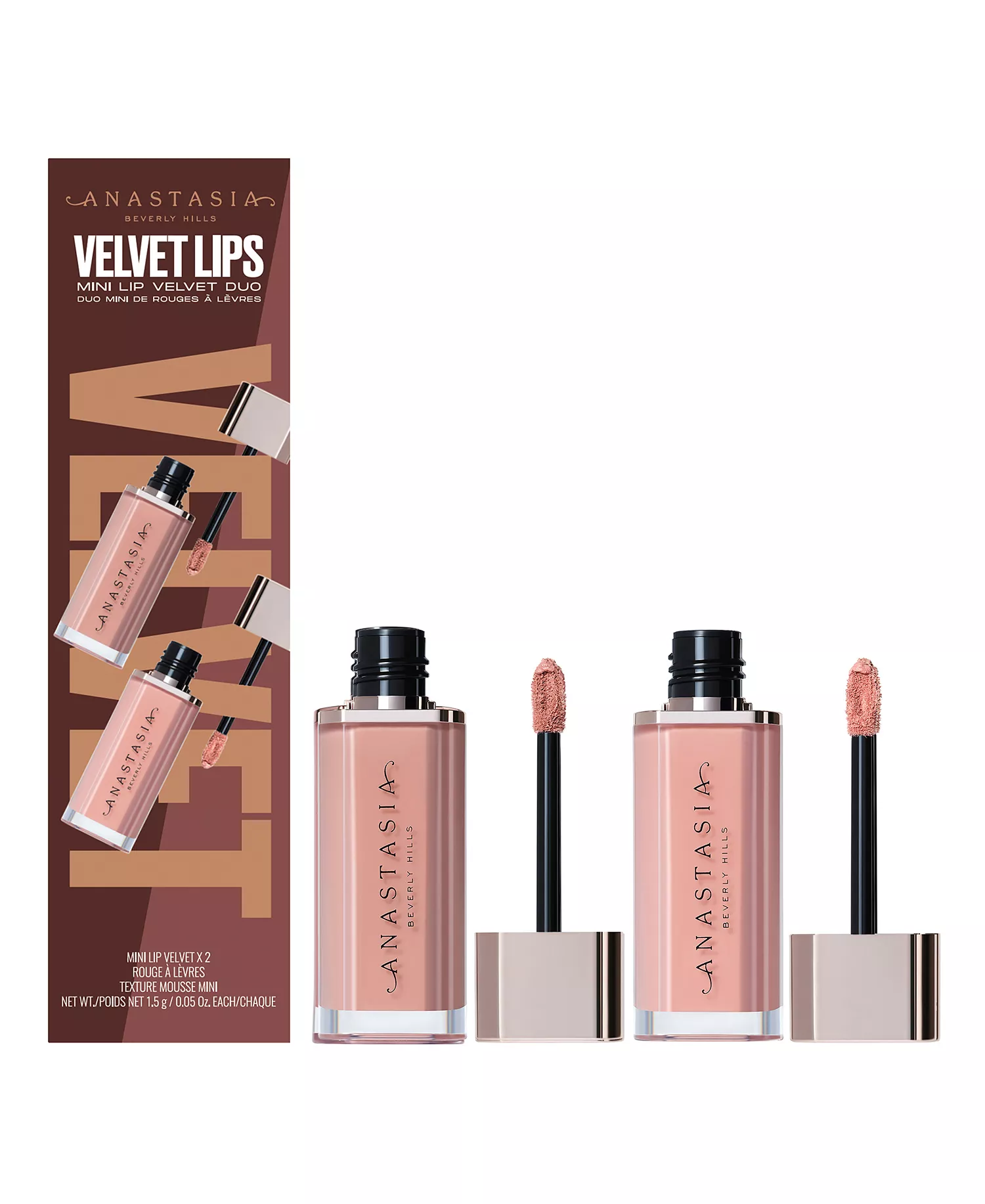 2-Pc. Mini Velvet Lipstick Set - Pure Hollywood + Kiss - 0.05 oz