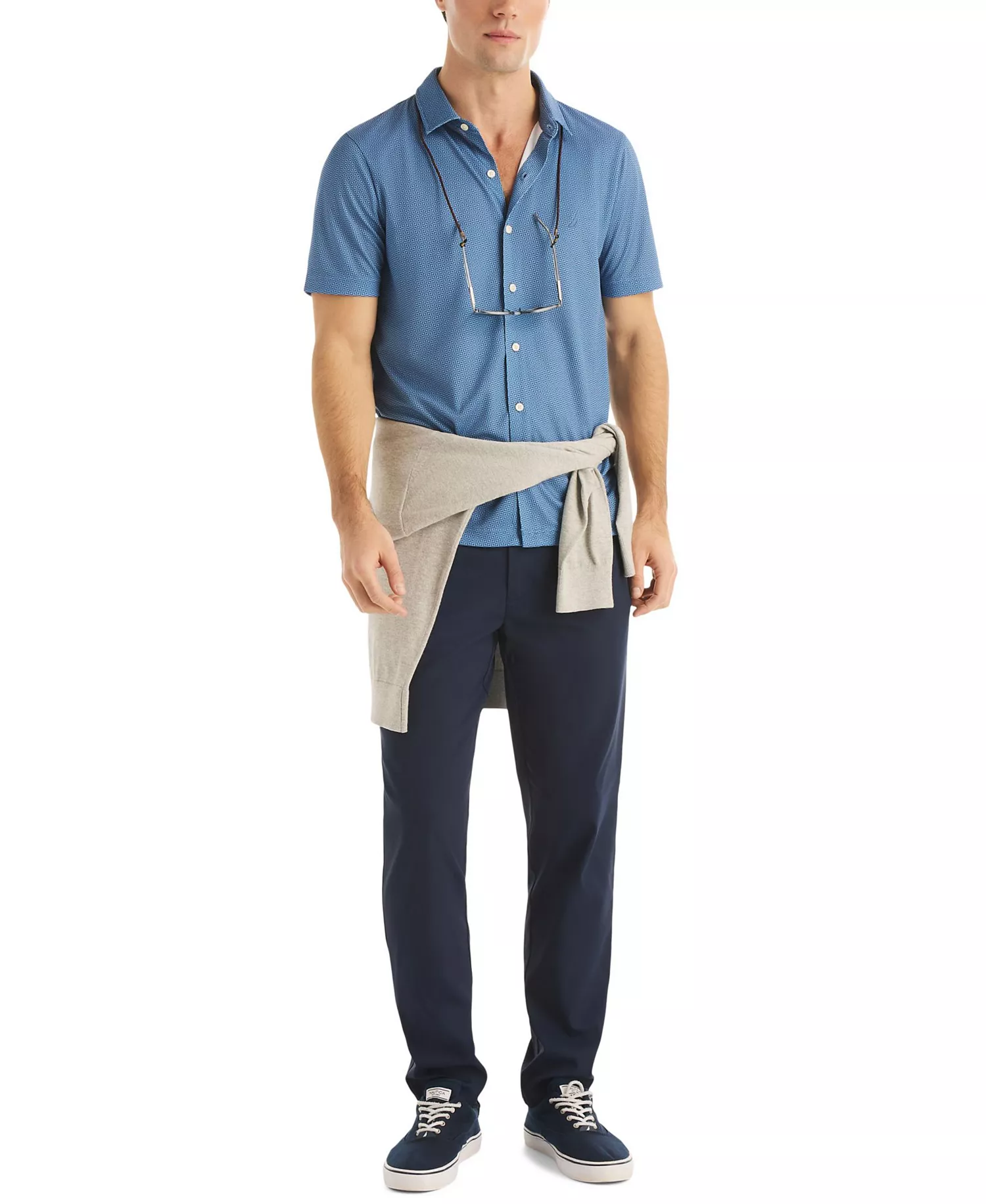 Men's Regular-Fit Performance Pants - Navy Seas - 30x30