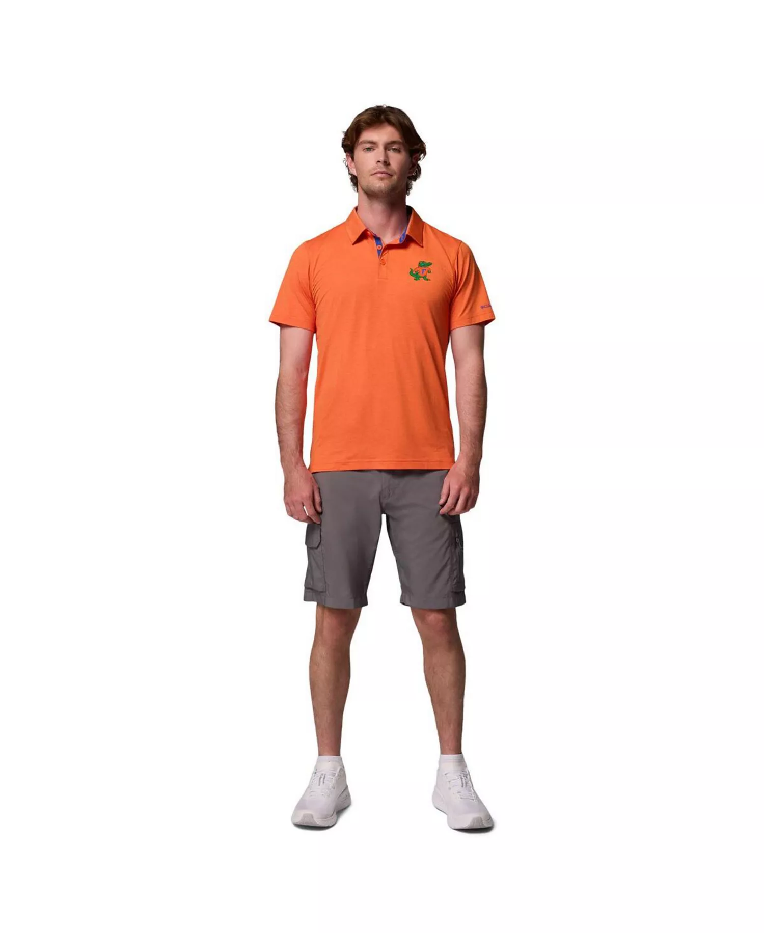 Men's Orange Florida Gators Tech Trail Polo Shirt - Orange - L