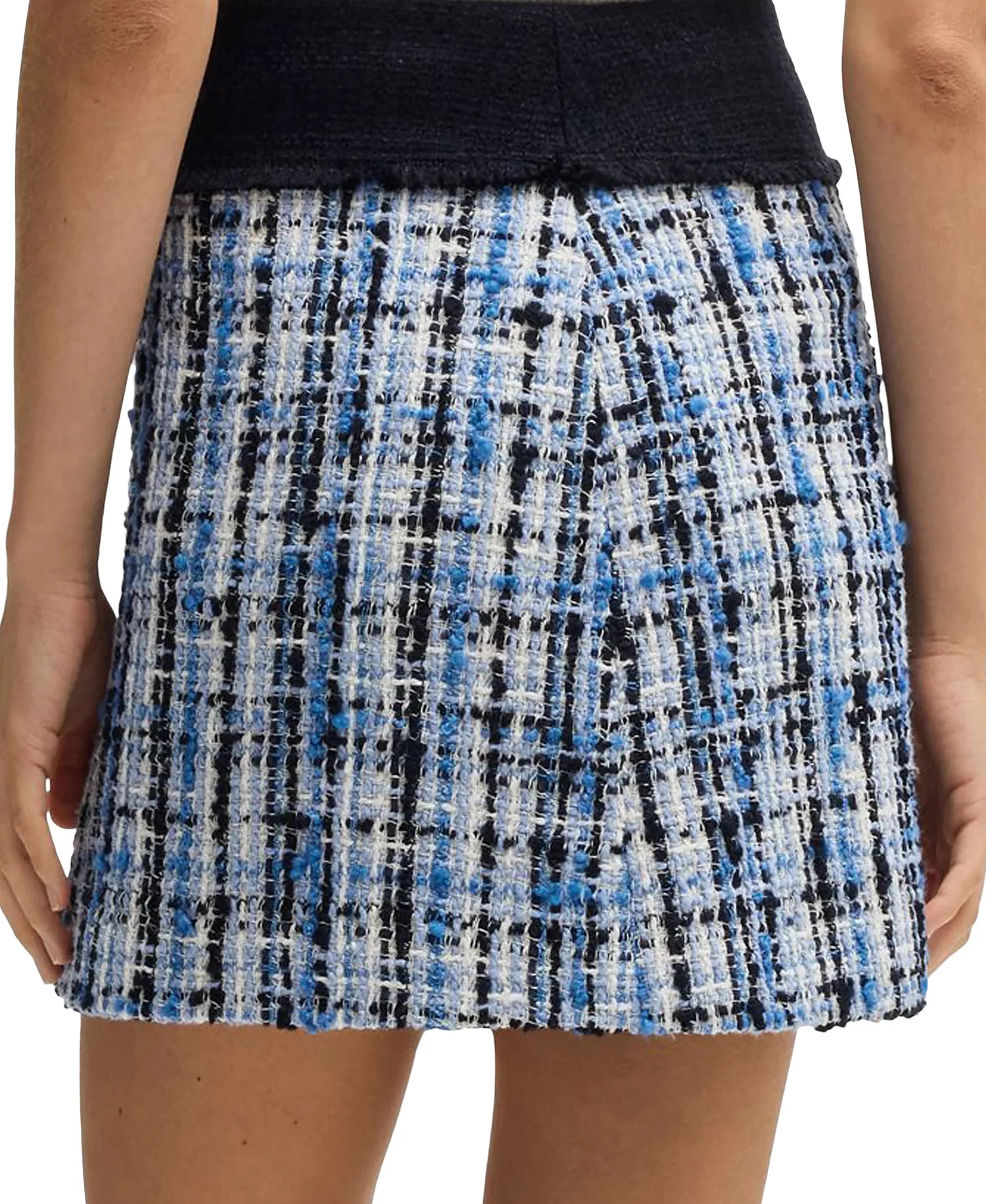 Women's Multicolored Tweed Mini Skirt - Open Misc - 10