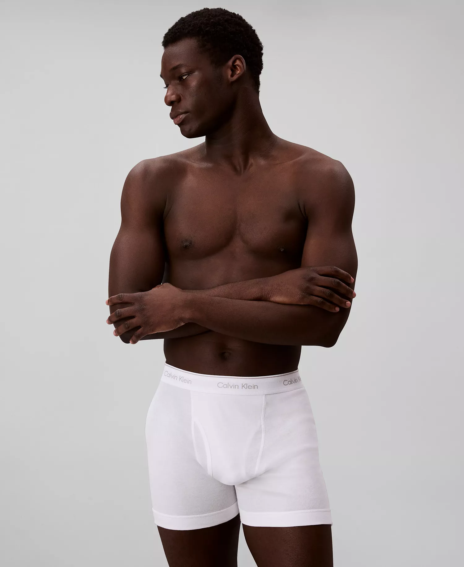 Men's 5+1 Bonus Pack Classic Cotton Boxer Briefs  - Black - L