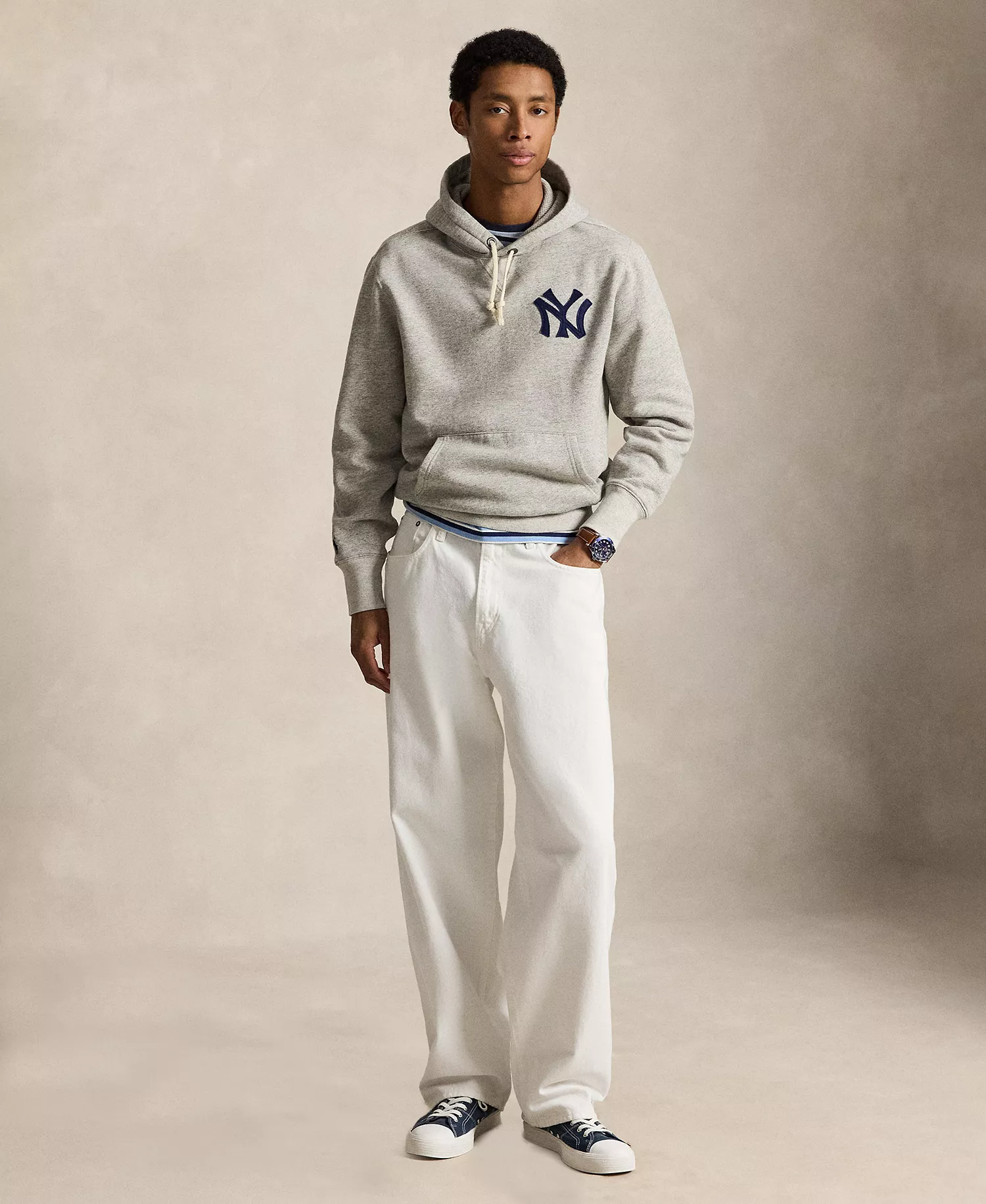 Men's Long-Sleeve Hooded Sweatshirt - Loft Heather - 2XL