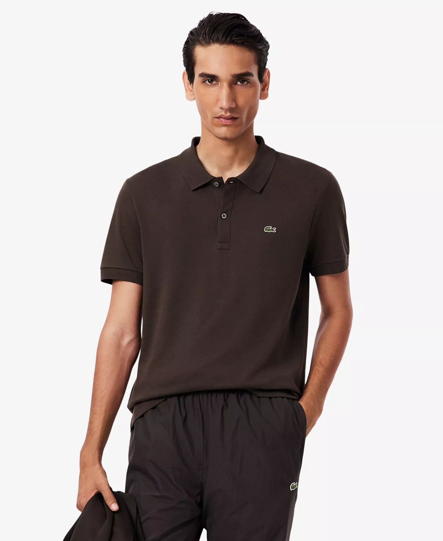 Men's Regular Fit Soft Touch Short Sleeve Polo Shirt - Brown - 2XL