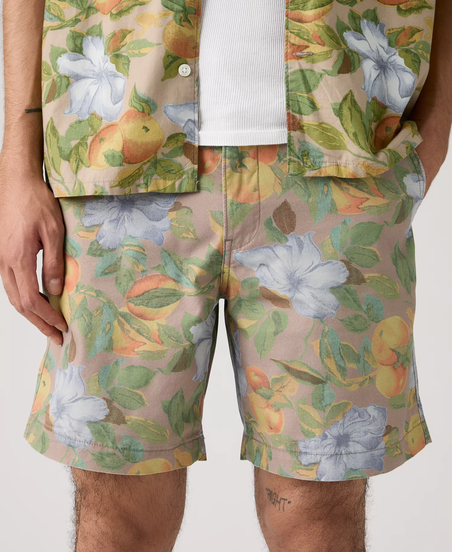 Premium Men's Authentic Regular-Fit 8" Chino Shorts - Beige - 29