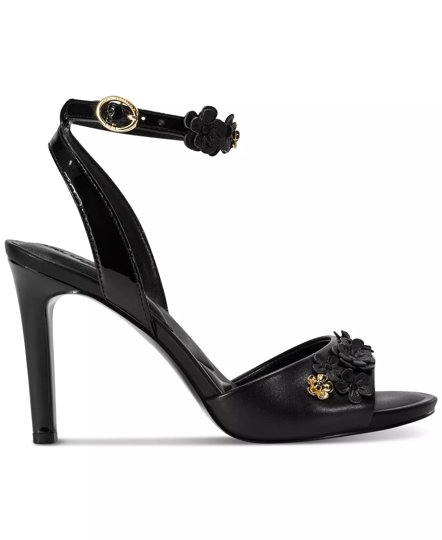 Women's Kallie Peep Toe Sandals - Black - 10M