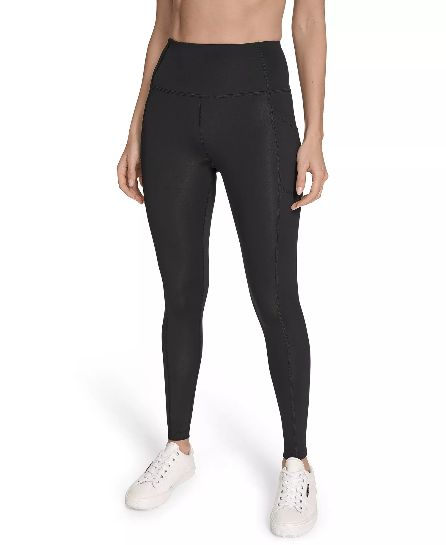 Women's Performance High Waist Side Pocket Training Leggings - Black - S