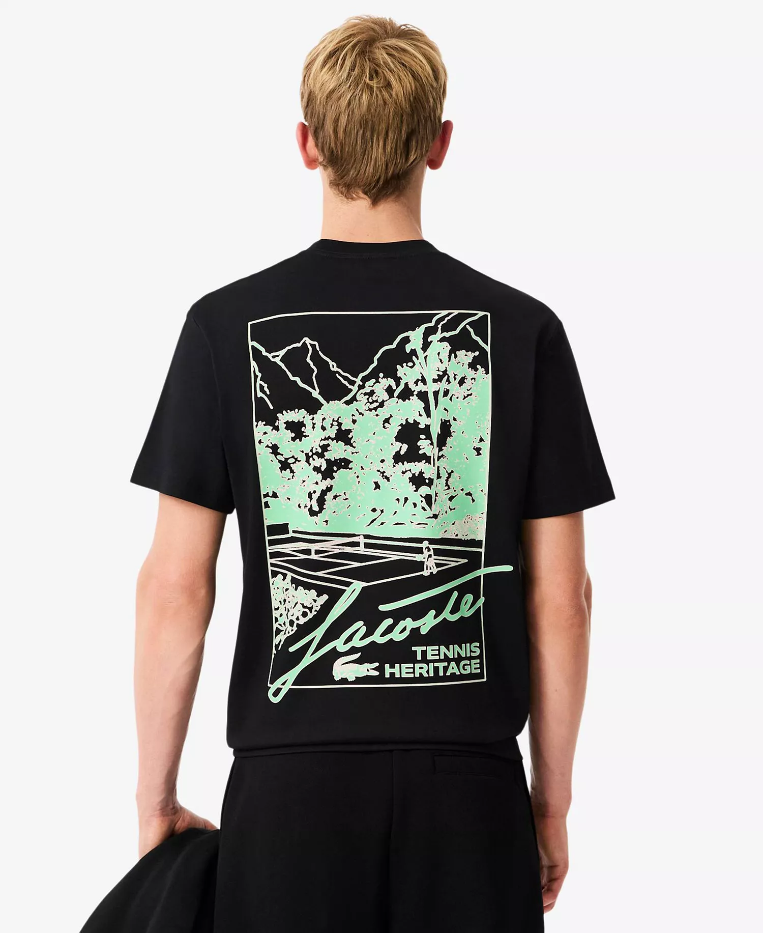 Men's Printed Short-Sleeve T-Shirt - Black - 2XL