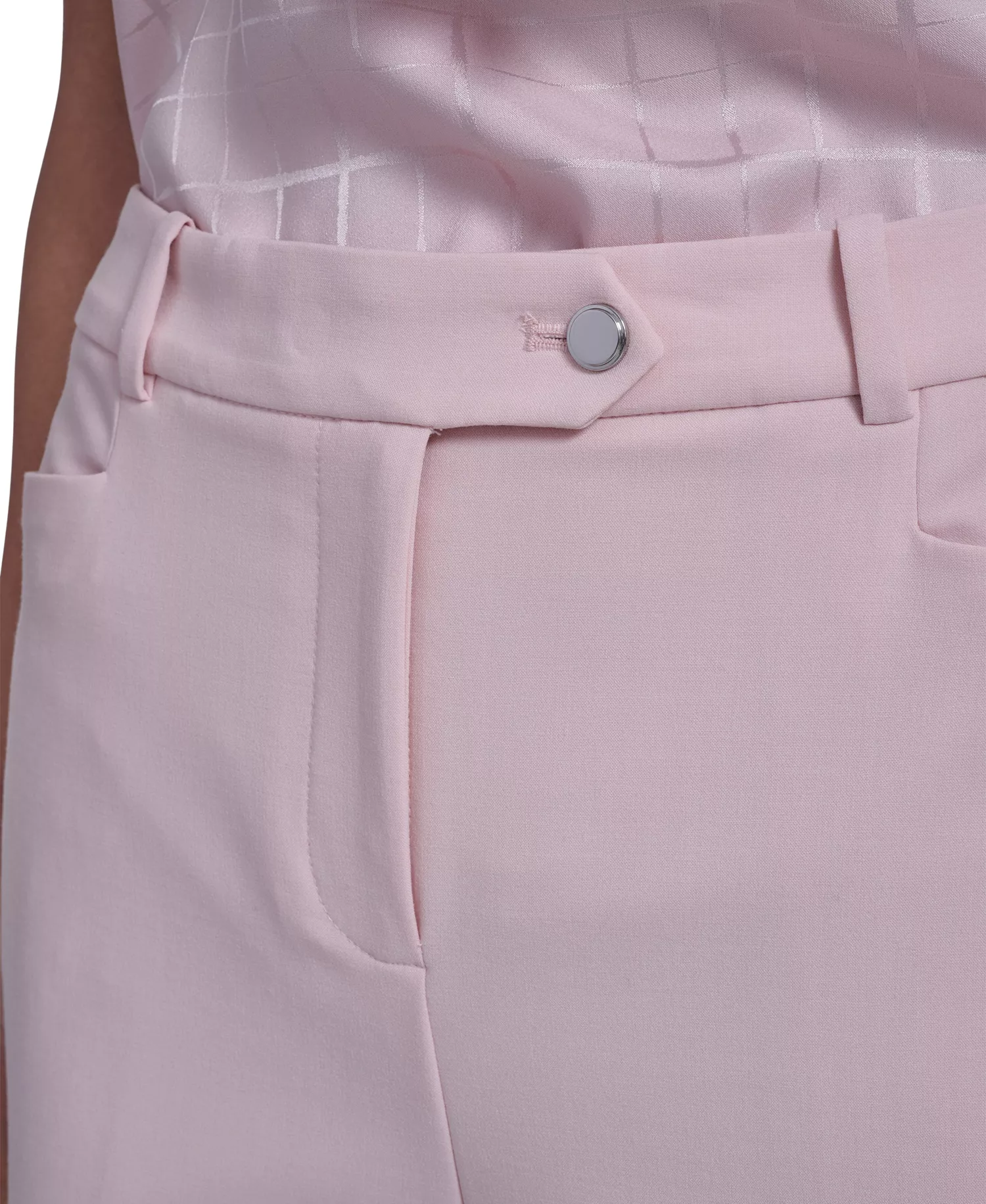 Petite Modern Straight Leg Pants - Latte/Petal Pink - 10P