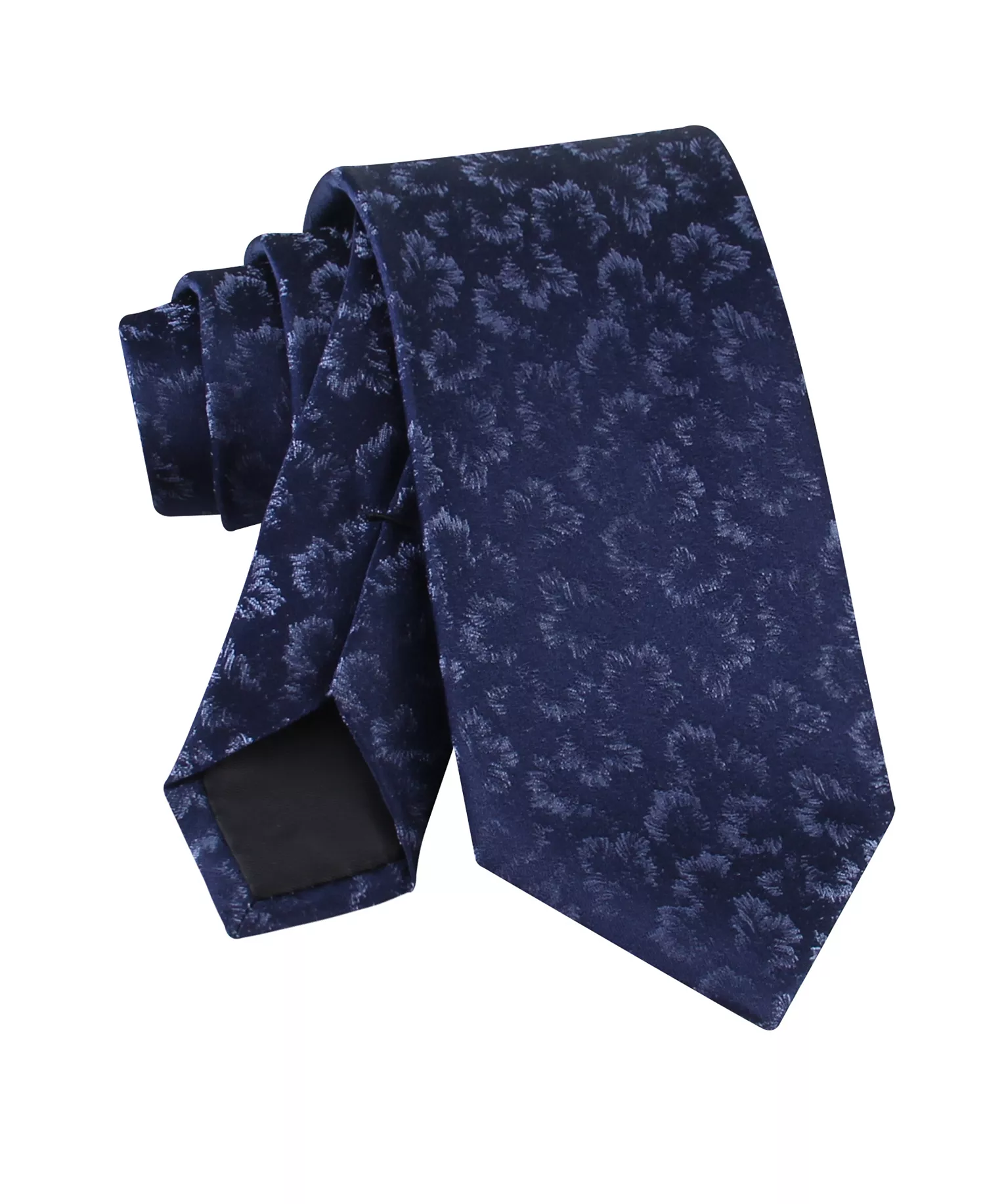 Men's Silk London Floral Tie - Navy - ONE SIZE