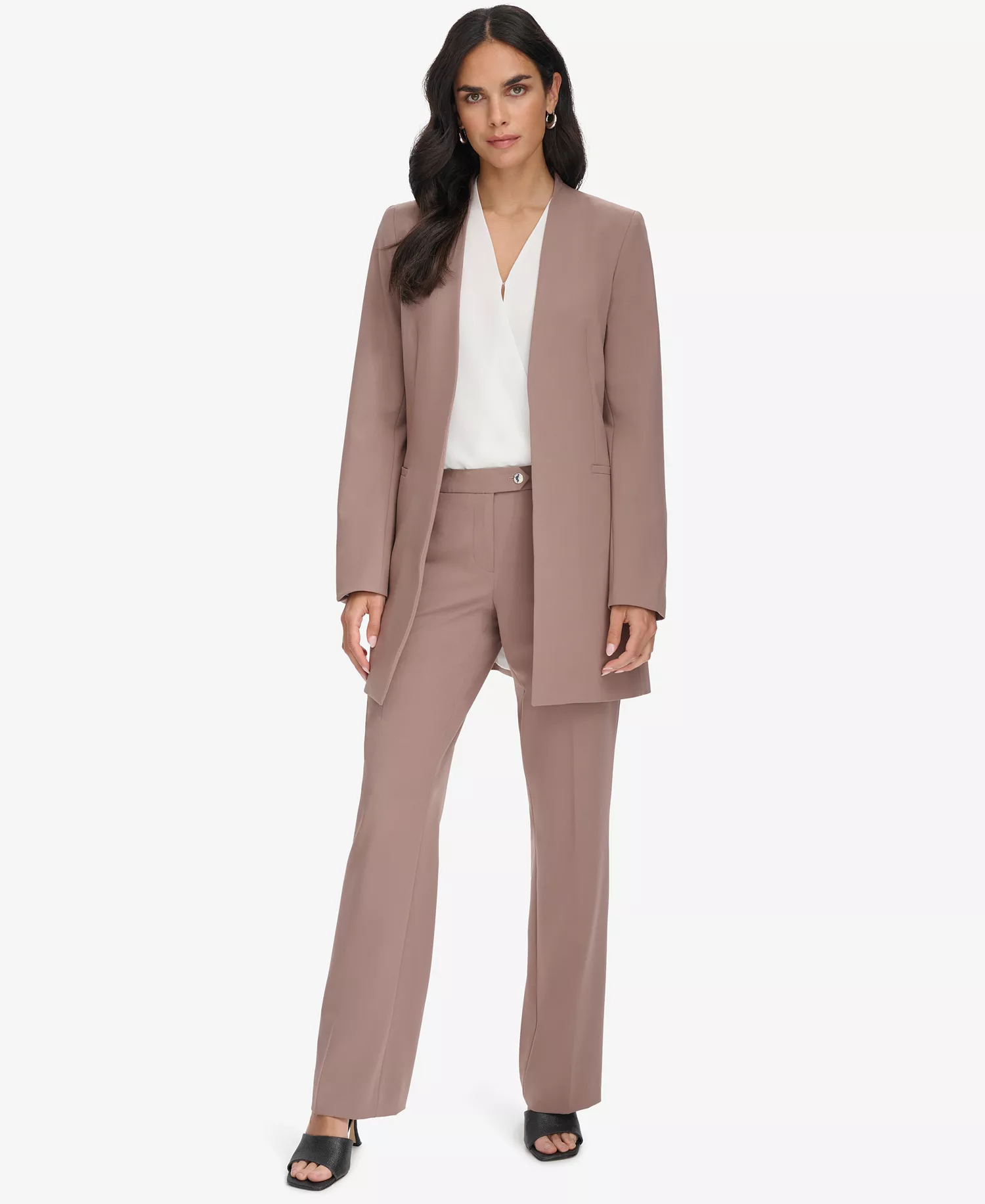 Women's Modern Fit Trousers - Cocoa - 0