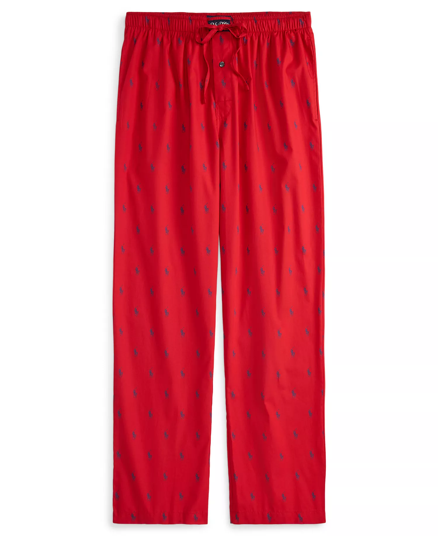 Men's Slim Fit Pajama Pants - Cruise Navy /Red - L