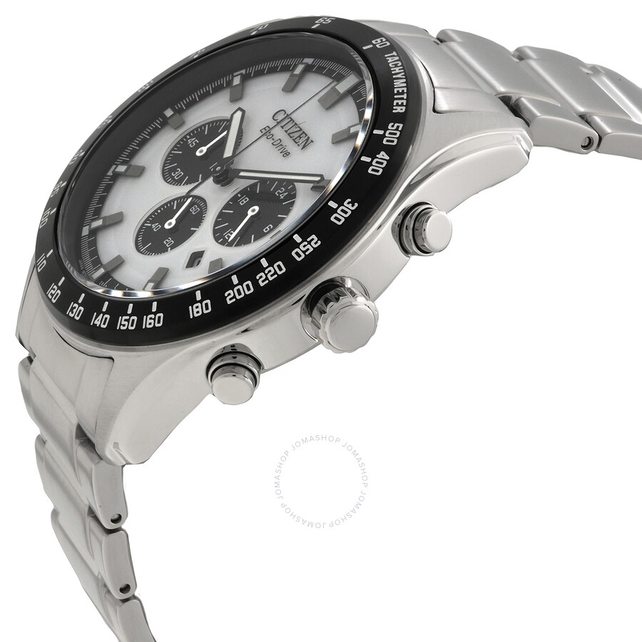 Citizen Eco-Drive Chronograph White Dial Men's Watch