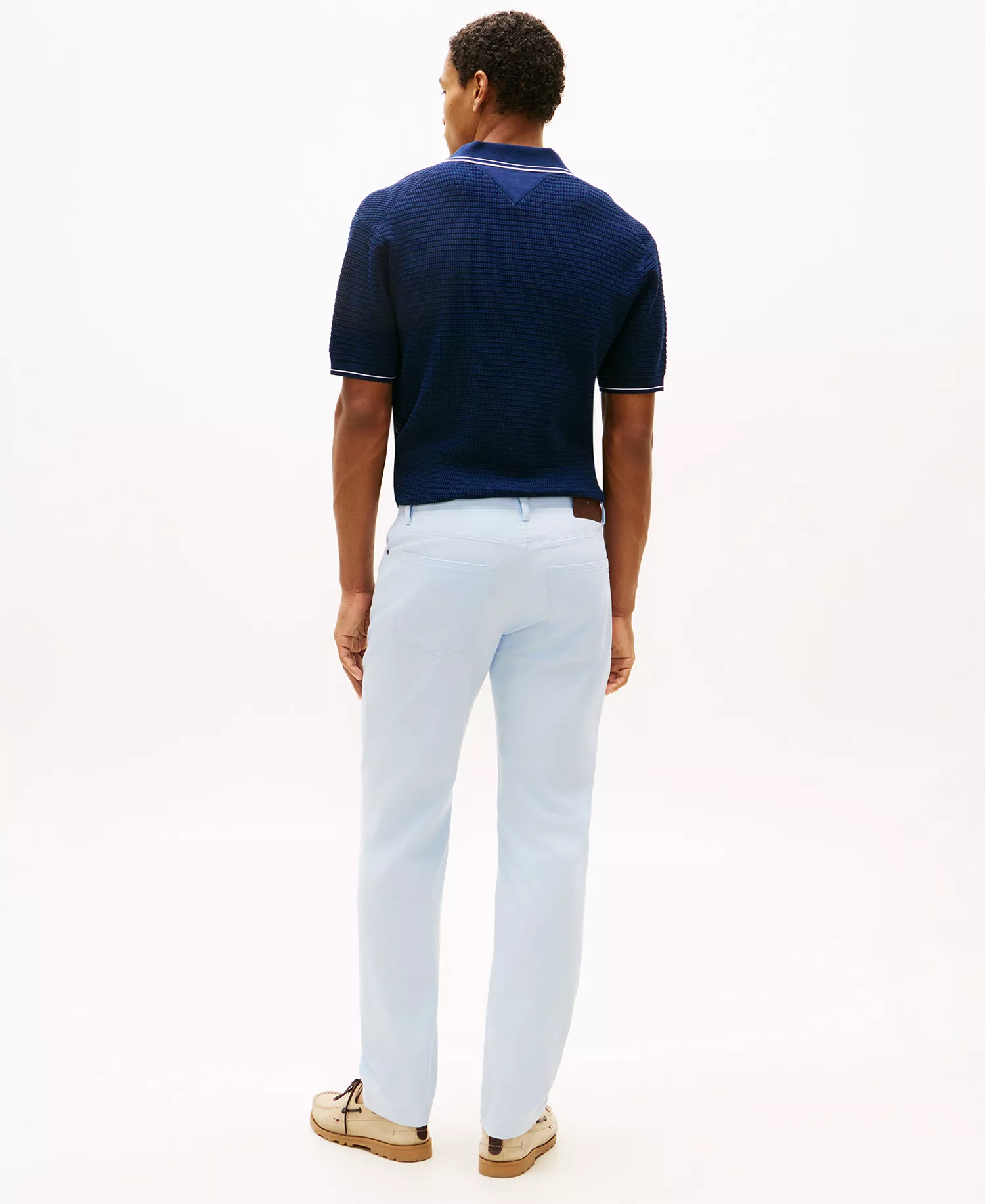 Men's Denton Slim-Straight Five-Pocket Stretch Essential Twill Pants - Breezy Blue - 29 - 30