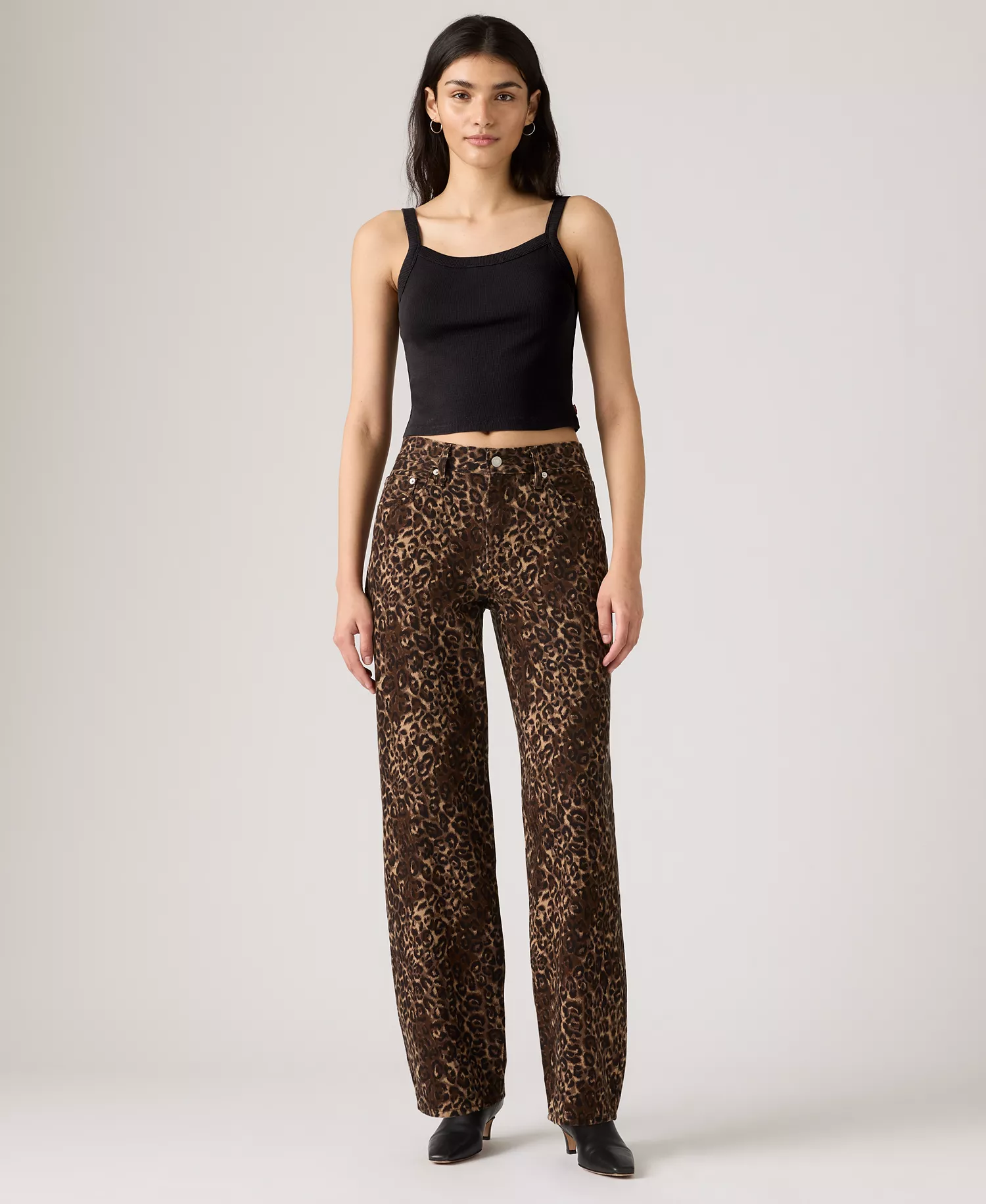 Premium Women's Baggy Dad Mid Rise Jeans - Cat Eyes - 28