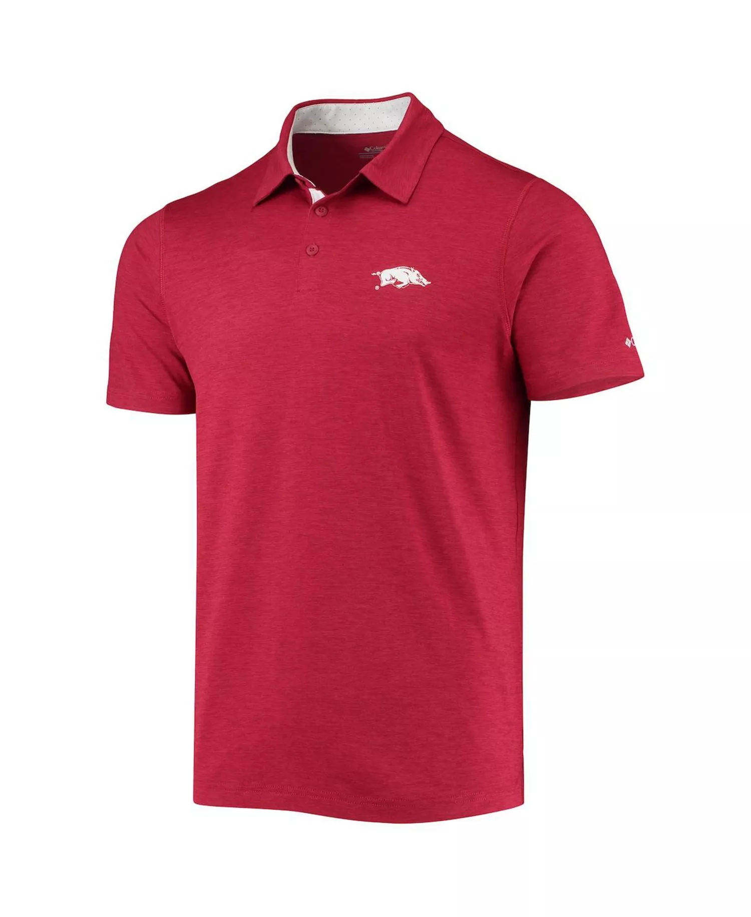 Men's Cardinal Arkansas Razorbacks Tech Trail Omni-Shade Polo Shirt - Cardinal - 2XL