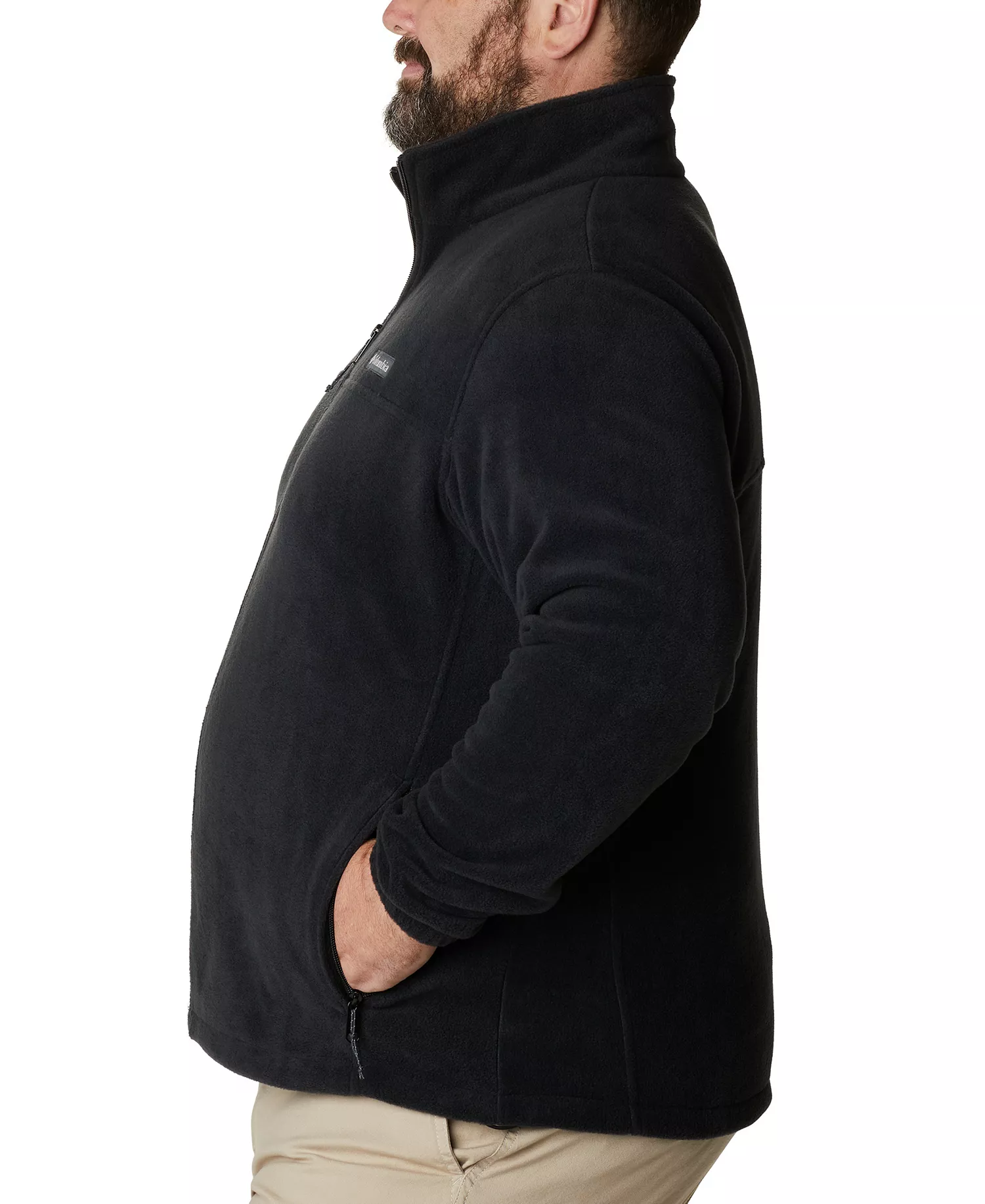 Men's Big & Tall Steens Mountain Fleece Jacket - Black - 1XB