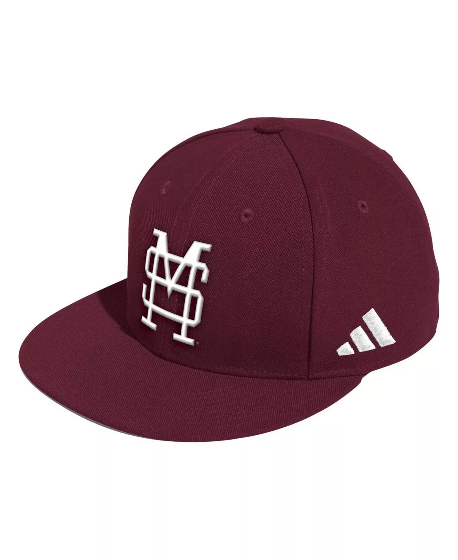 Men's Maroon Mississippi State Bulldogs On-Field Baseball Fitted Hat - Maroon - 7 3/4