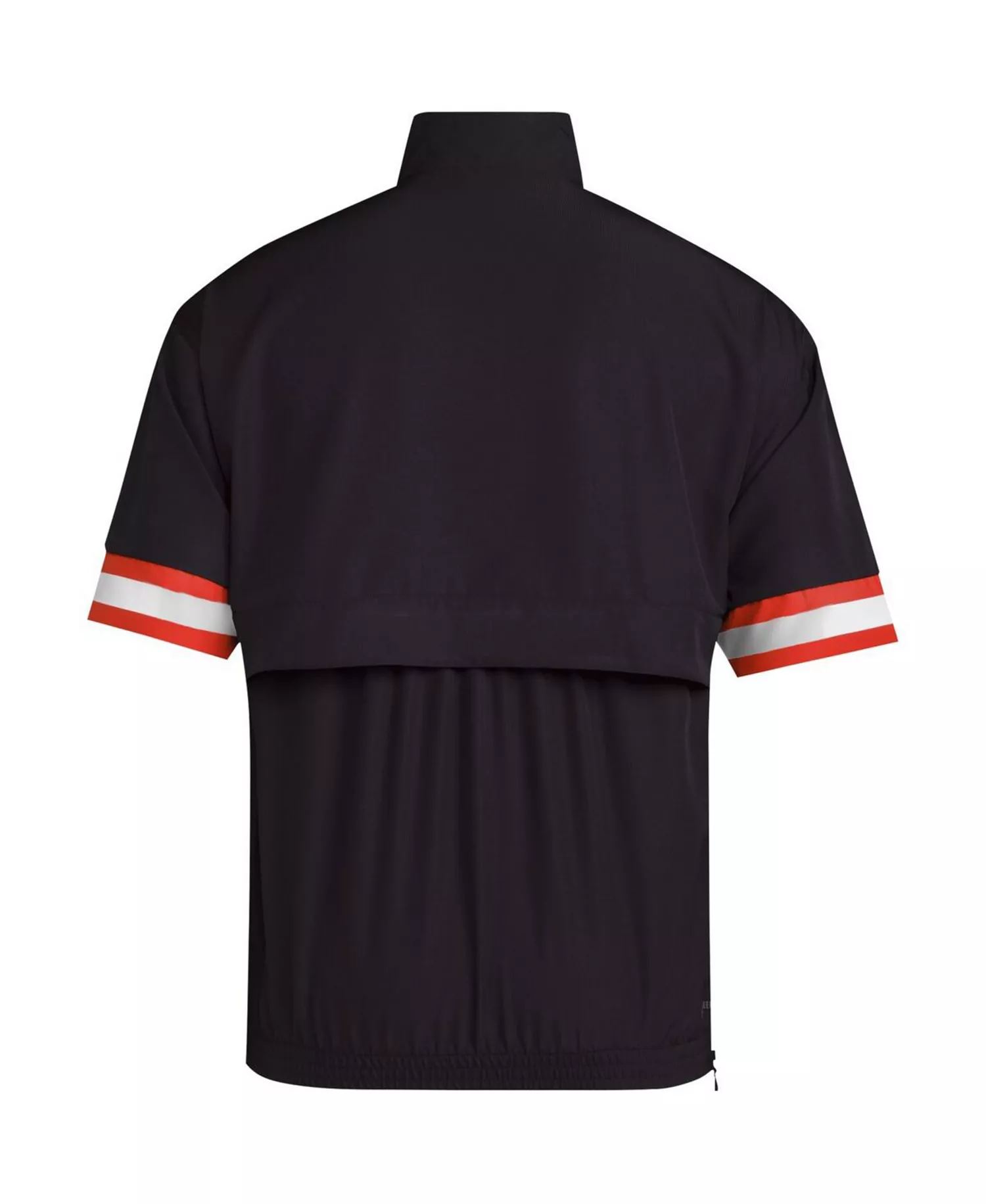 Men's Black Miami Hurricanes Strategy Short Sleeve Half-Zip Jacket - Black - 2XL