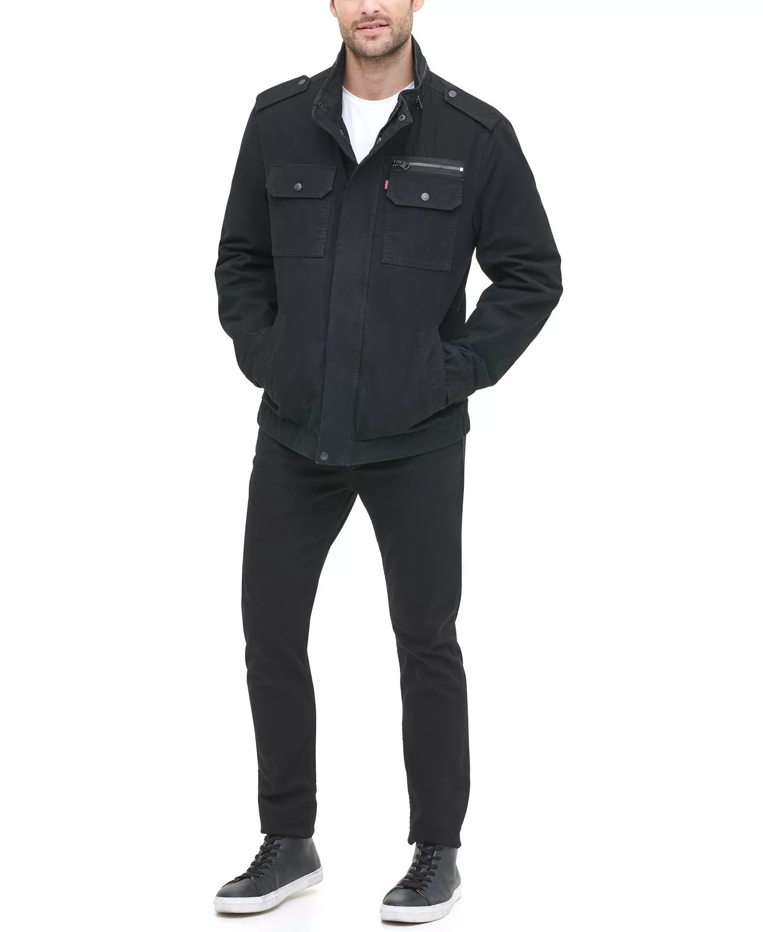 Men's Field Jacket - Black - 2XL
