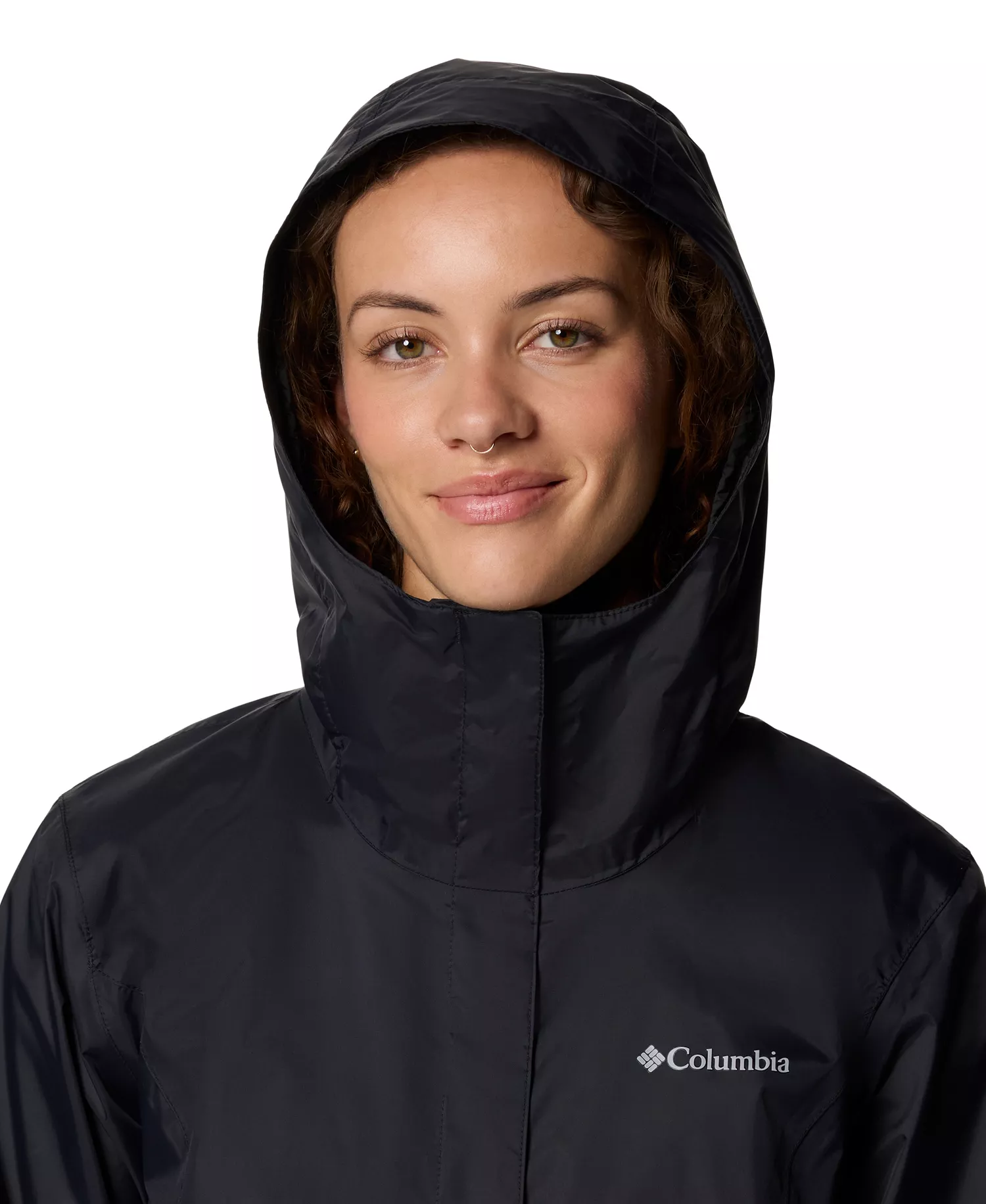 Women's Omni-Tech™ Arcadia II Rain Jacket - Black - L