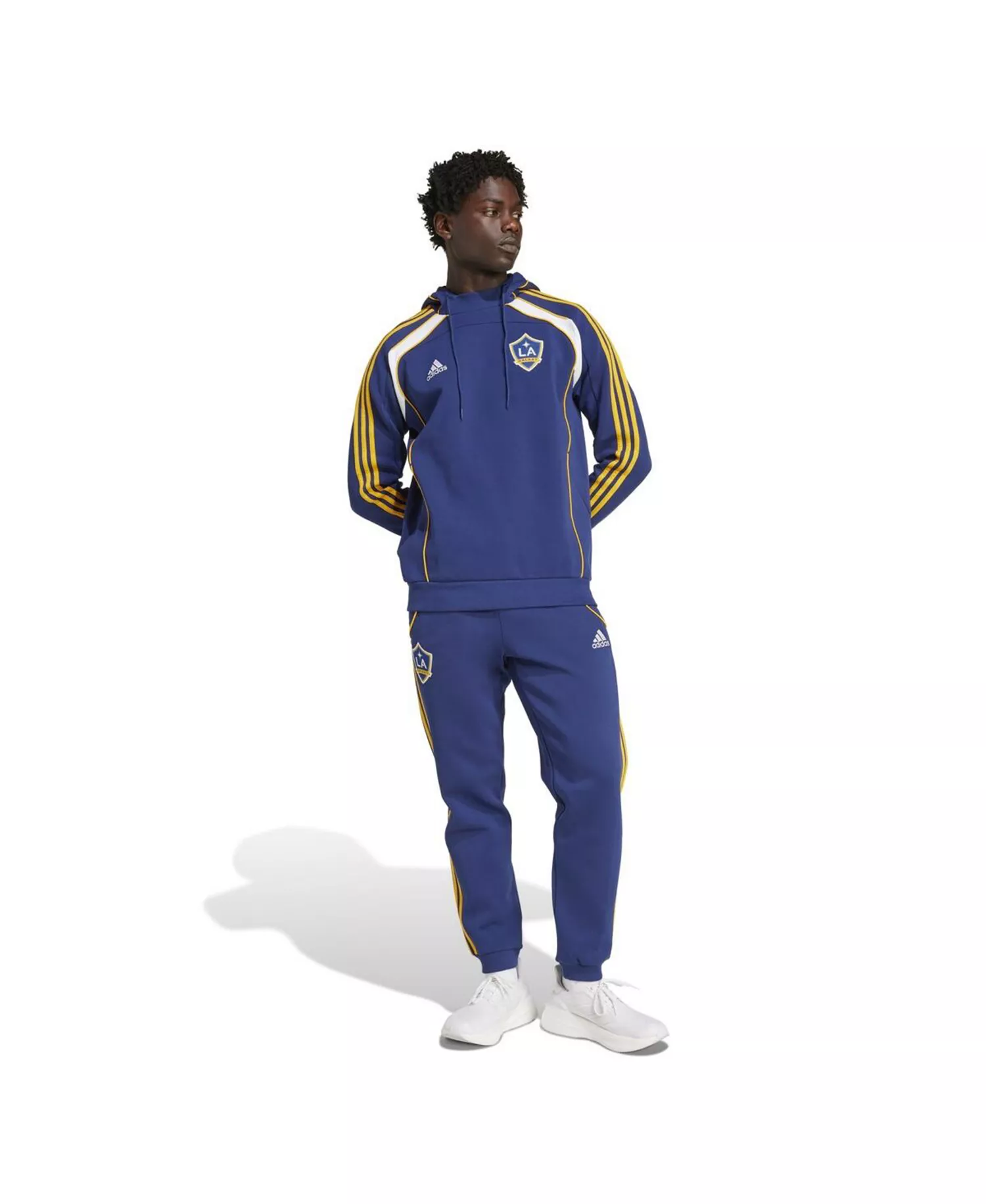Men's Navy LA Galaxy 2025 Travel Pullover Hoodie - Navy - 2XL
